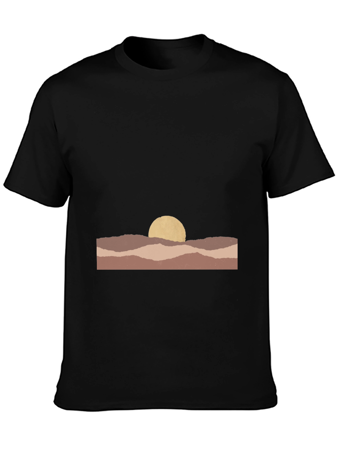 Abstract Desert Sunset Graphic Tee - Unisex Casual Shirt