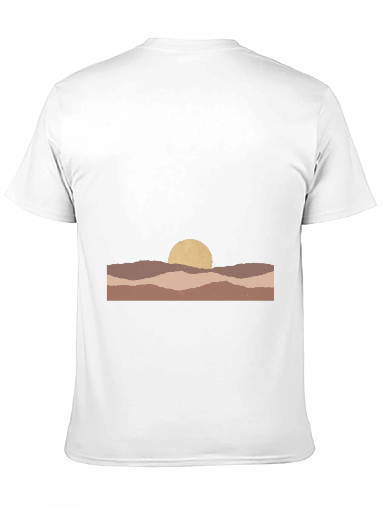 Abstract Desert Sunset Graphic Tee - Unisex Casual Shirt