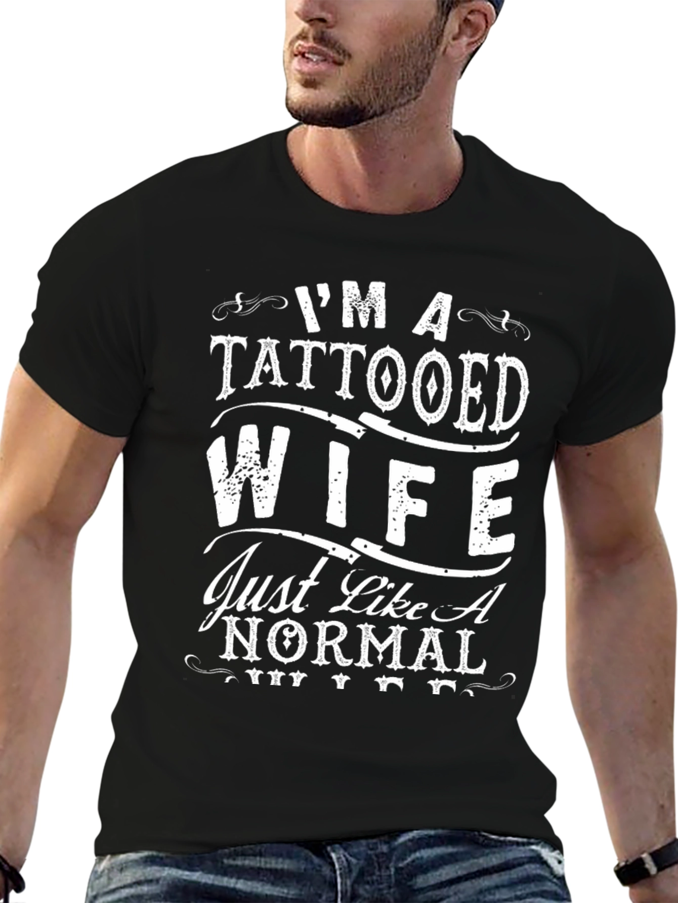 Tattooed Wife Graphic T-Shirt - Black