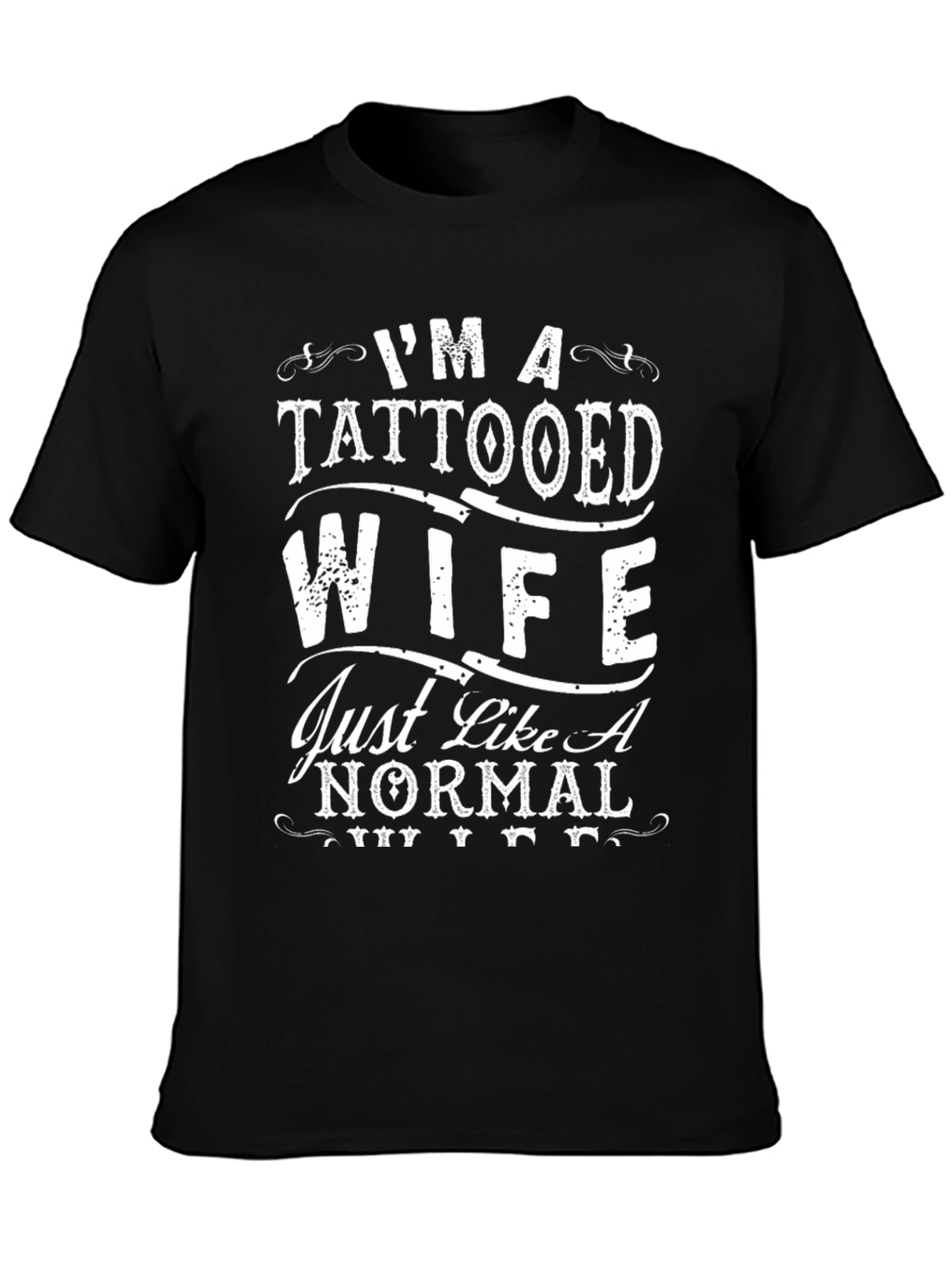 Tattooed Wife Graphic T-Shirt - Black