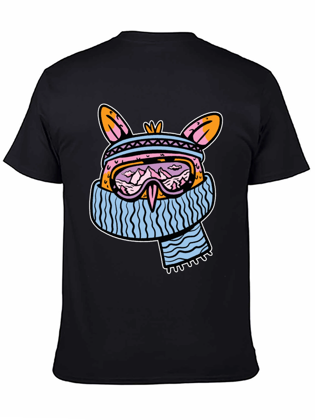 Cool Winter Bunny Graphic T-Shirt