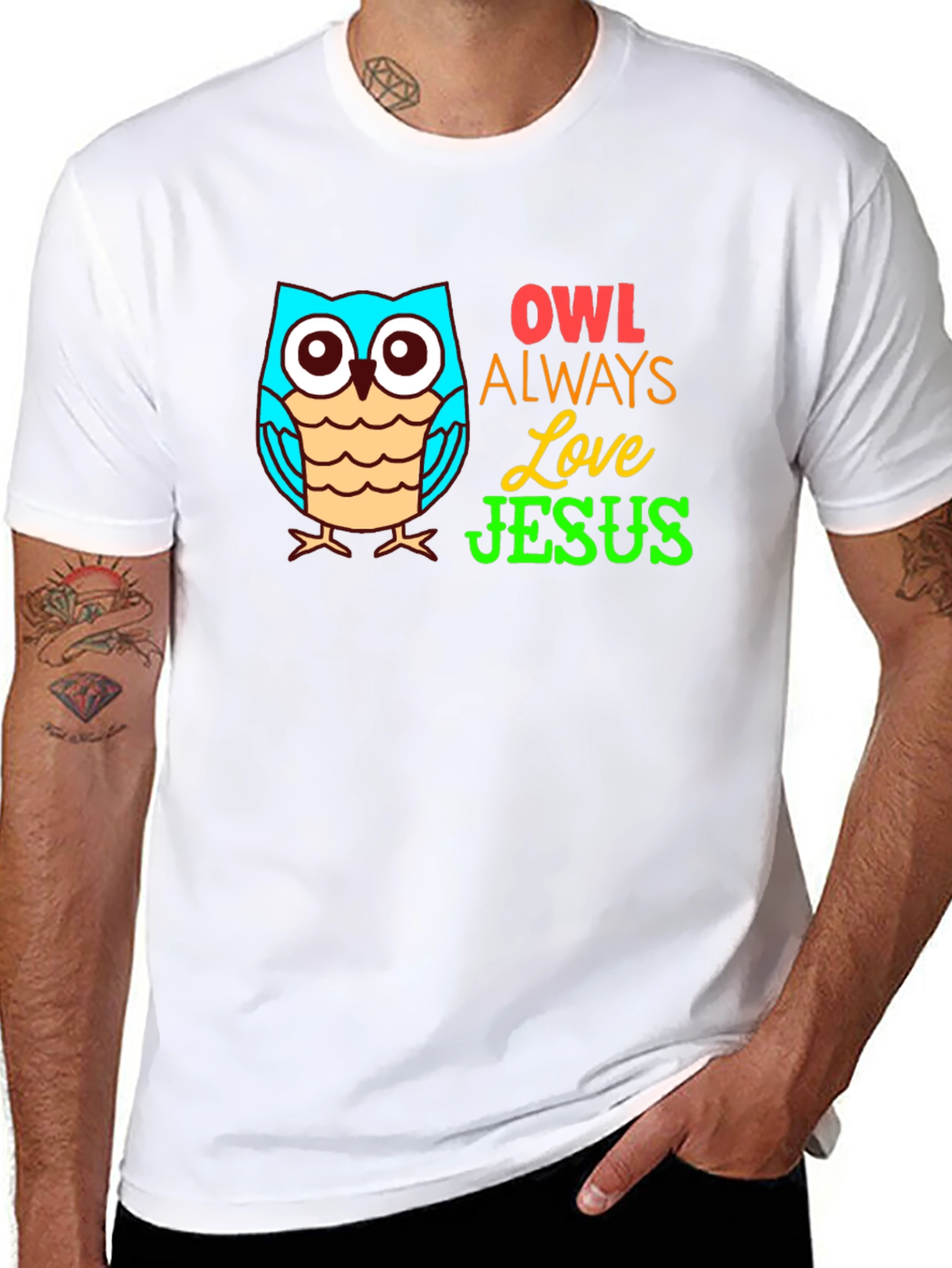 Owl Always Love Jesus Christian T-Shirt