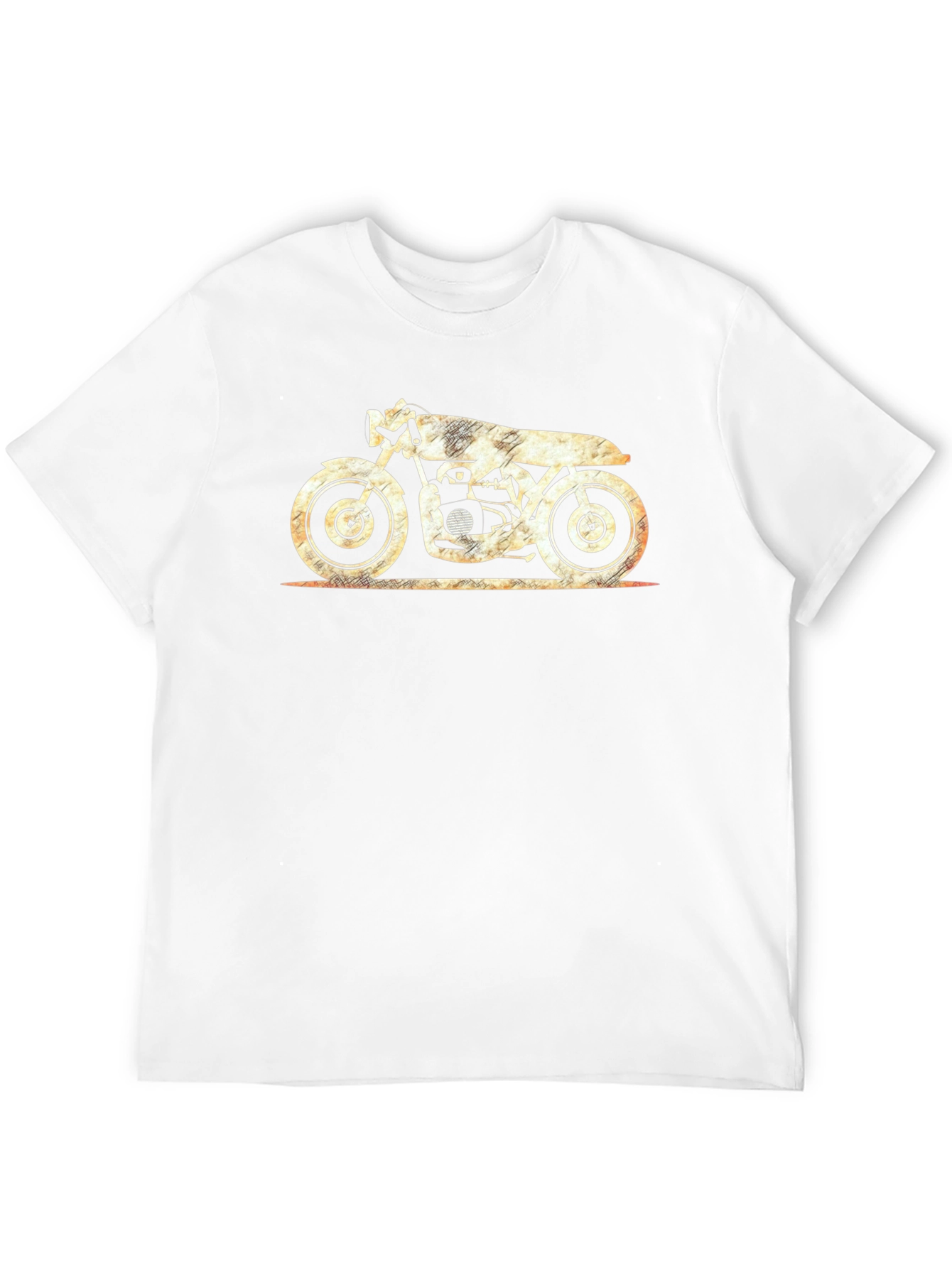 Cool Motorcycle Graphic Black T-Shirt