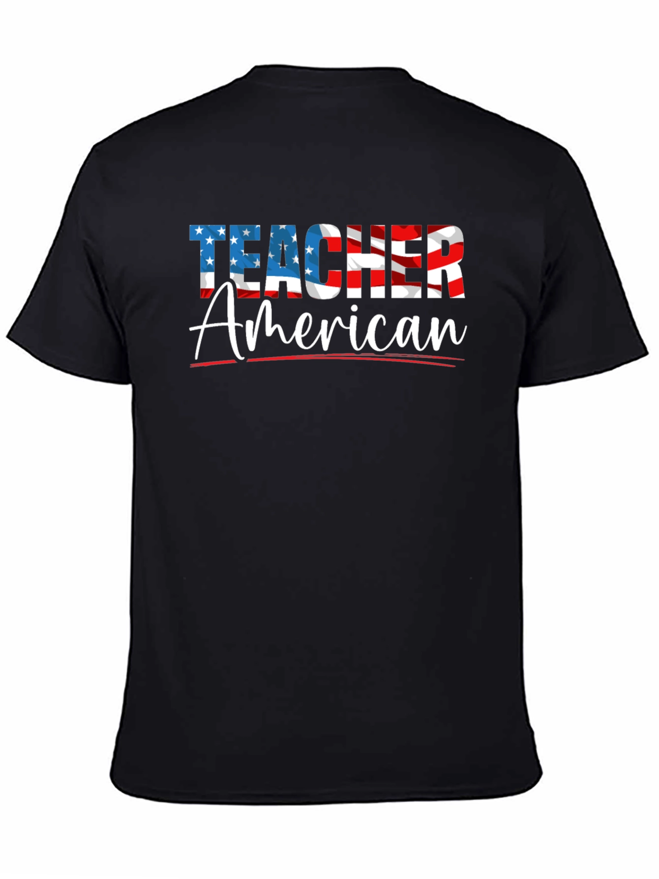 Patriotic Teacher American Flag T-Shirt