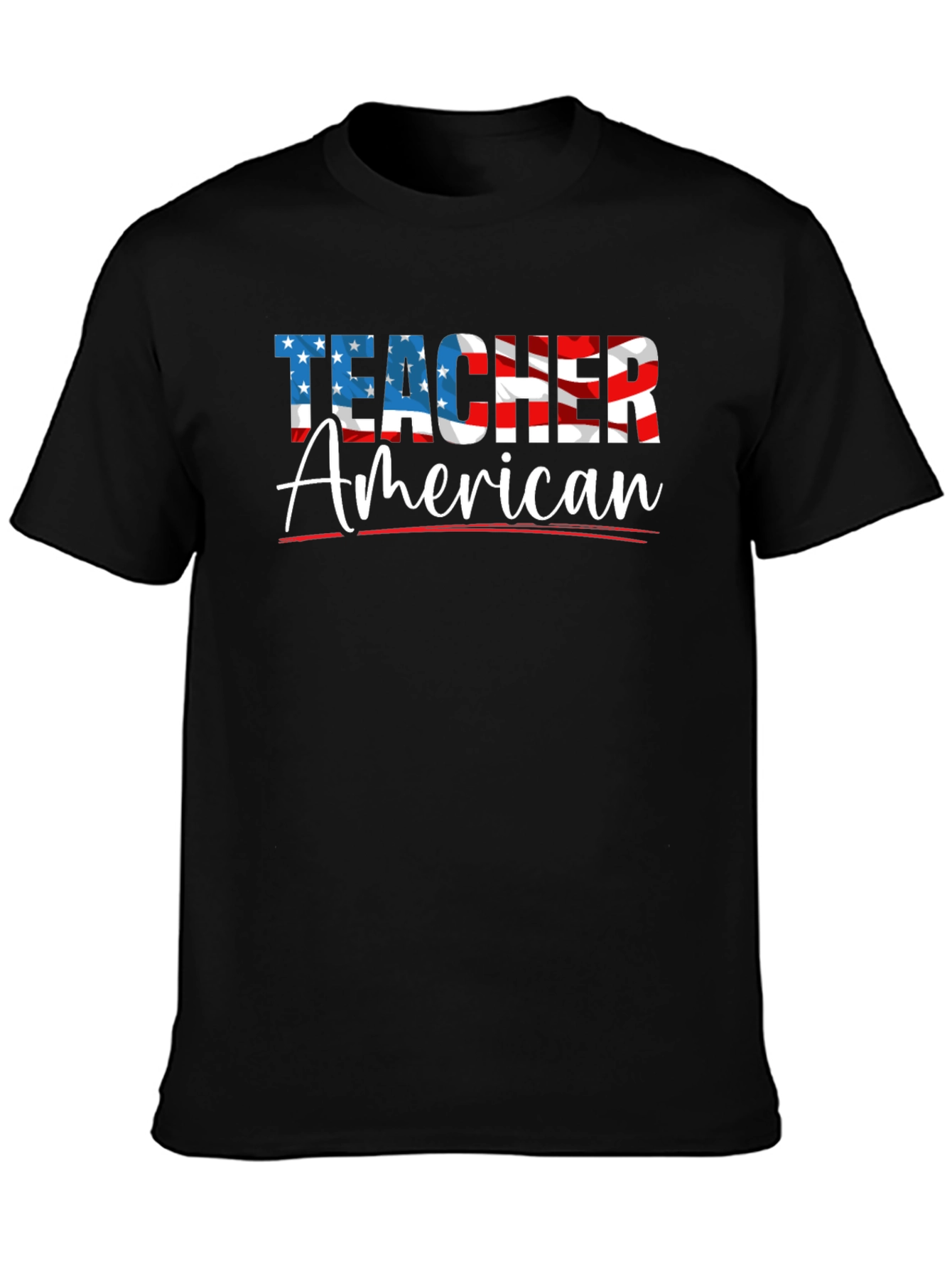 Patriotic Teacher American Flag T-Shirt