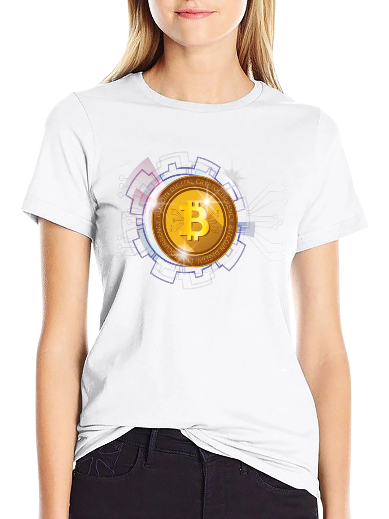 Bitcoin Crypto Graphic Tee - Digital Currency T-Shirt