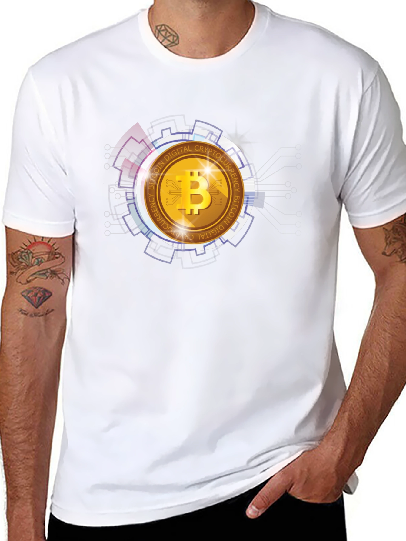 Bitcoin Crypto Graphic Tee - Digital Currency T-Shirt