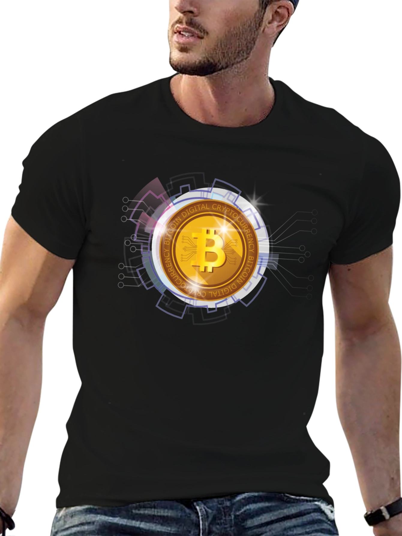 Bitcoin Crypto Graphic Tee - Digital Currency T-Shirt