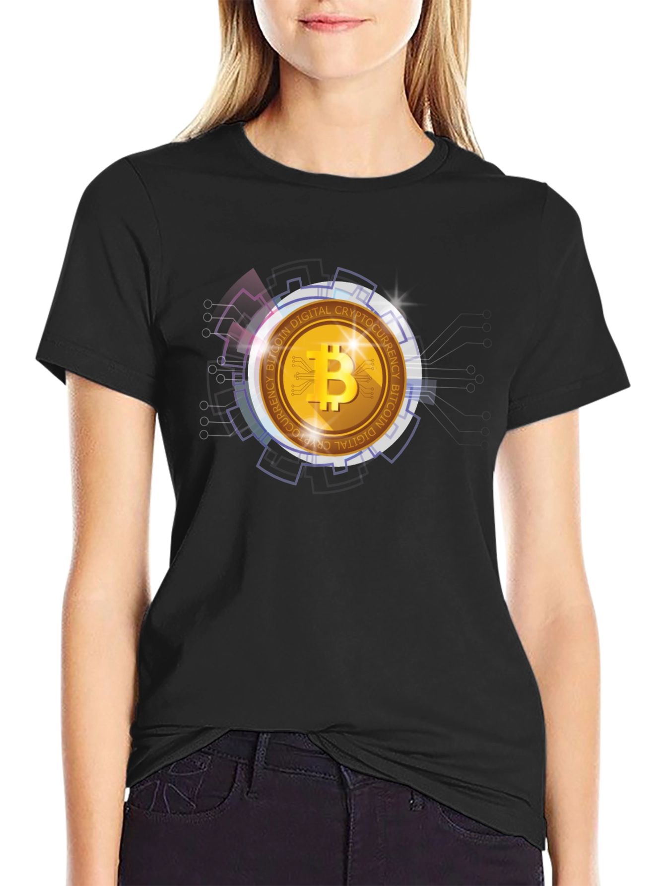 Bitcoin Crypto Graphic Tee - Digital Currency T-Shirt