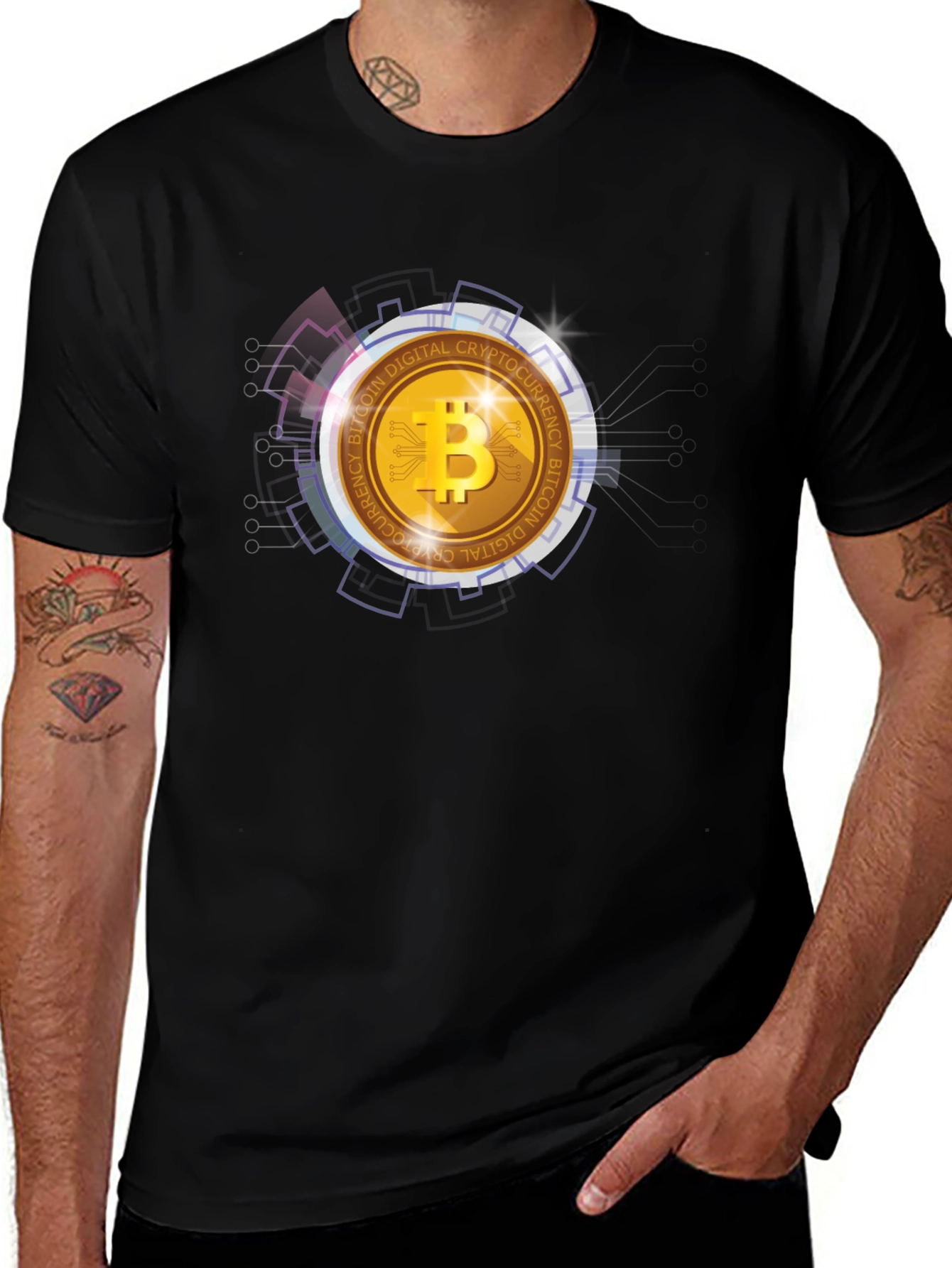 Bitcoin Crypto Graphic Tee - Digital Currency T-Shirt