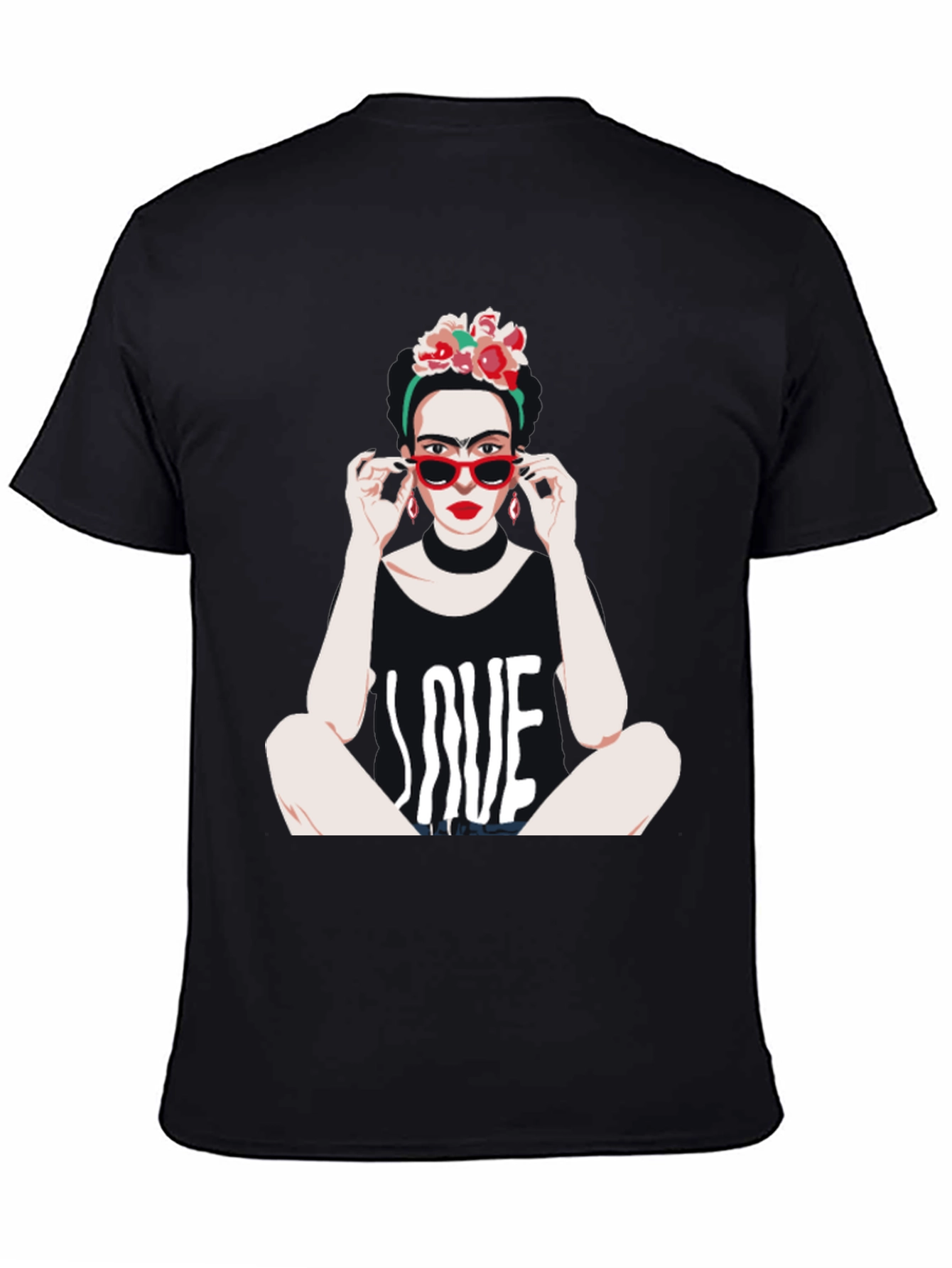 Frida Kahlo LOVE Graphic T-Shirt - Unique Artistic Design