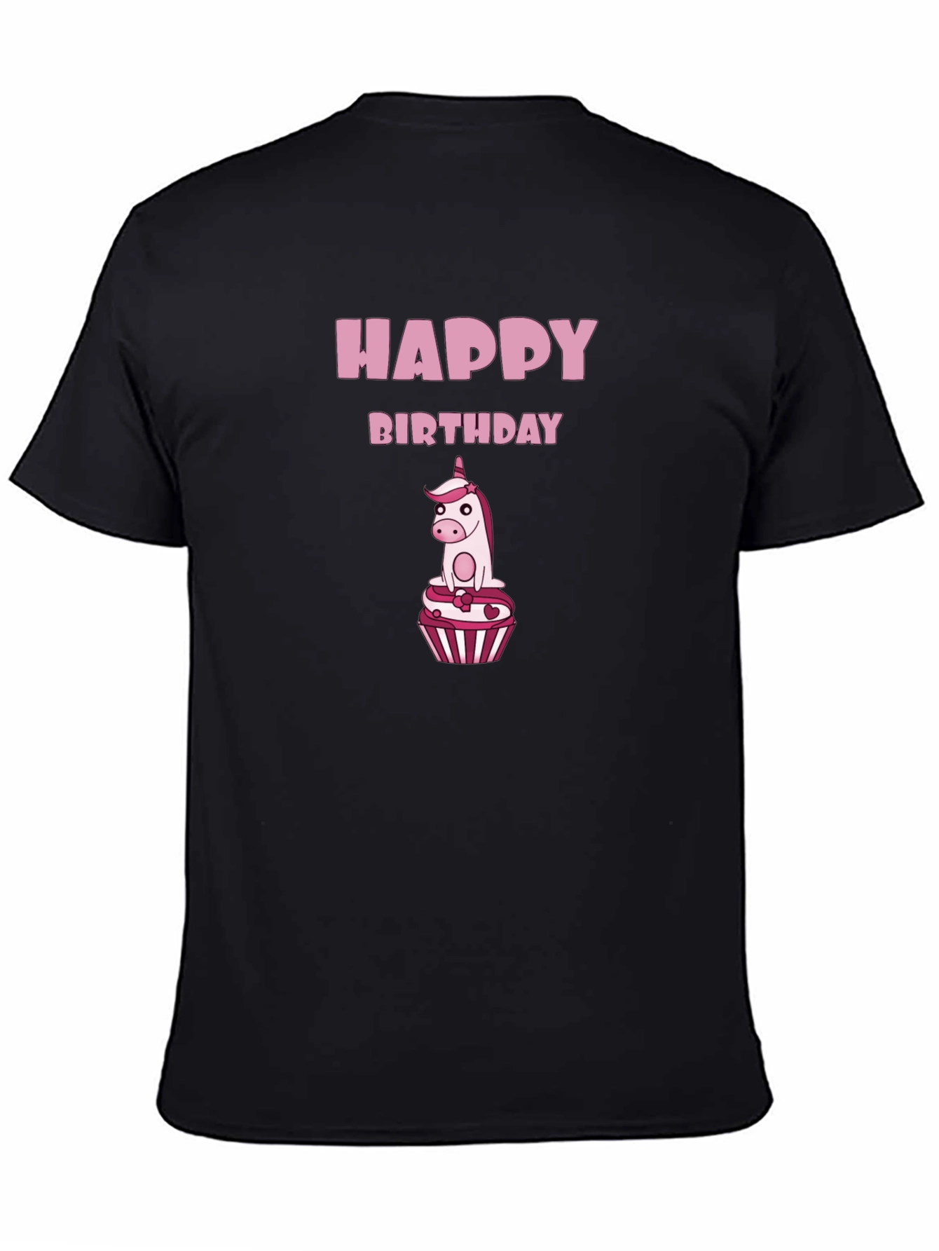 Happy Birthday Unicorn Cupcake T-Shirt