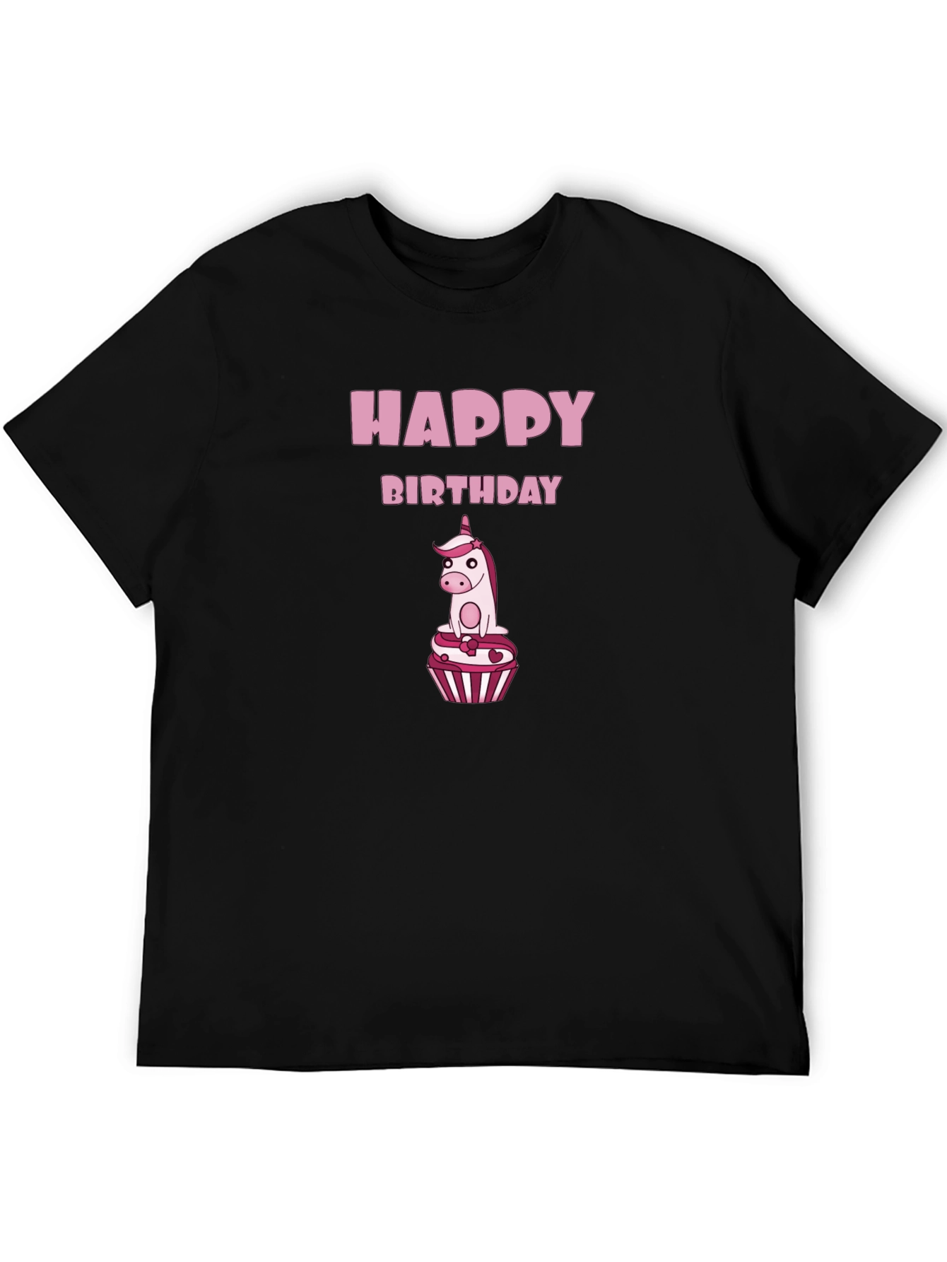 Happy Birthday Unicorn Cupcake T-Shirt