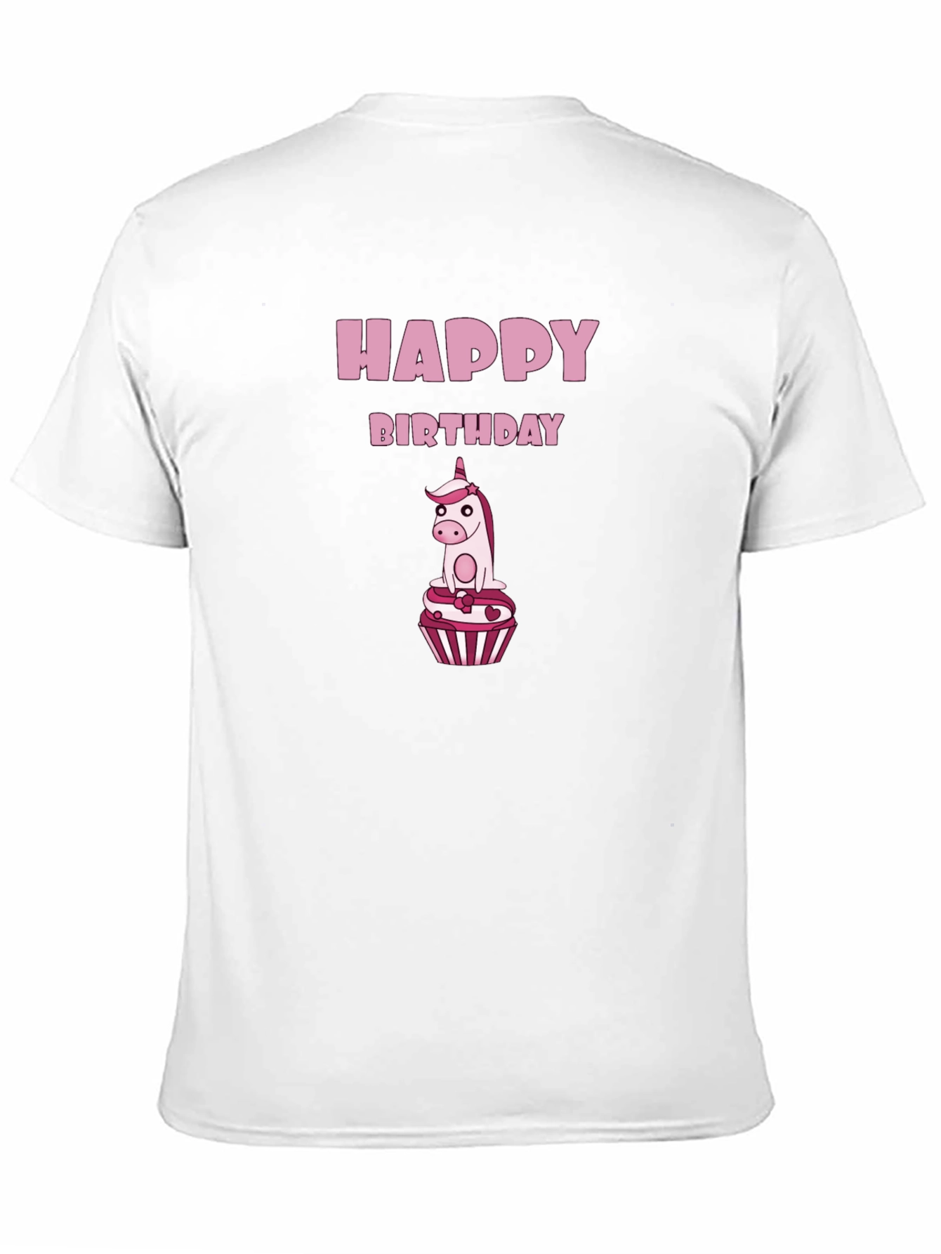 Happy Birthday Unicorn Cupcake T-Shirt