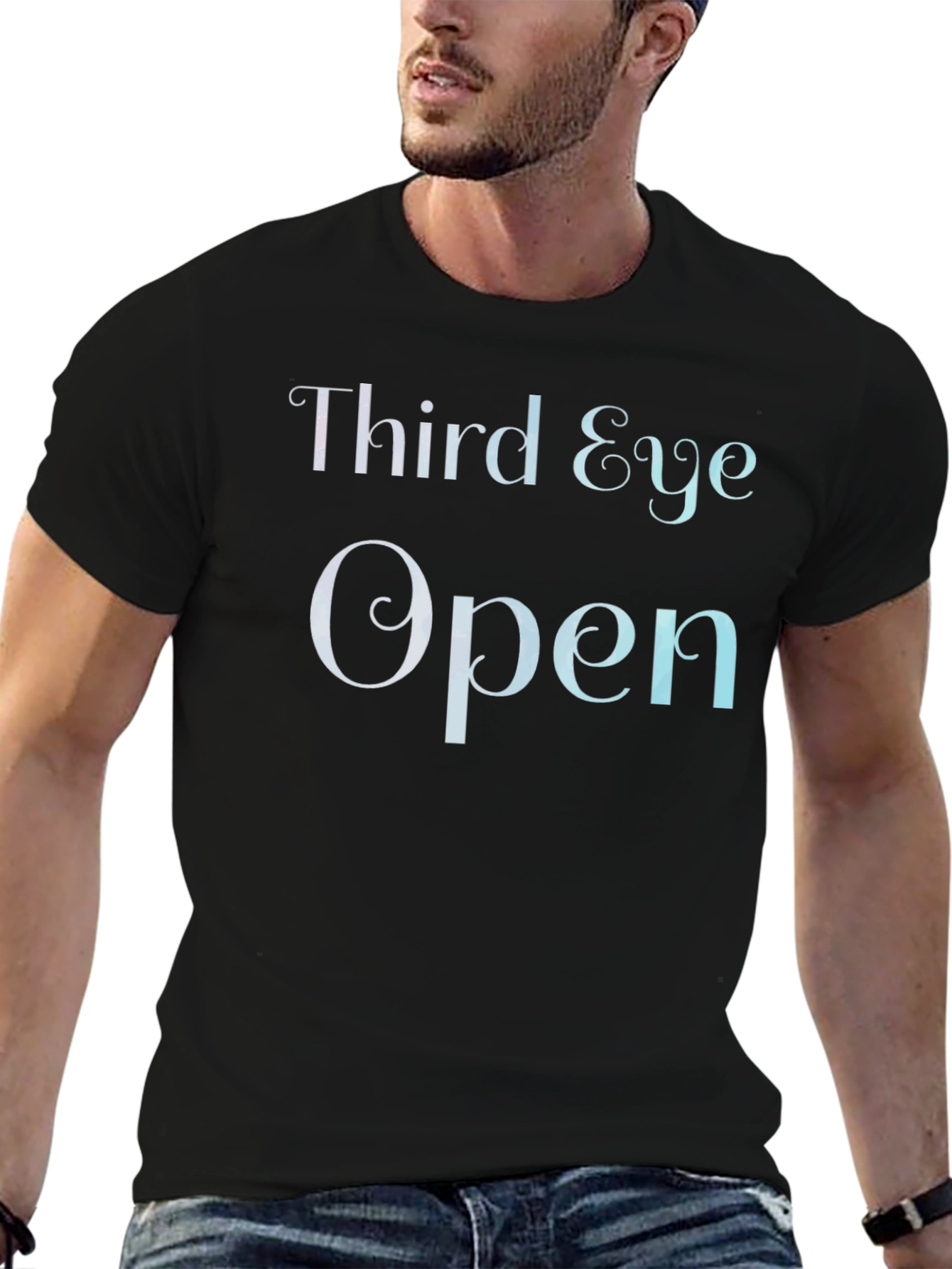Third Eye Open Black Graphic T-Shirt