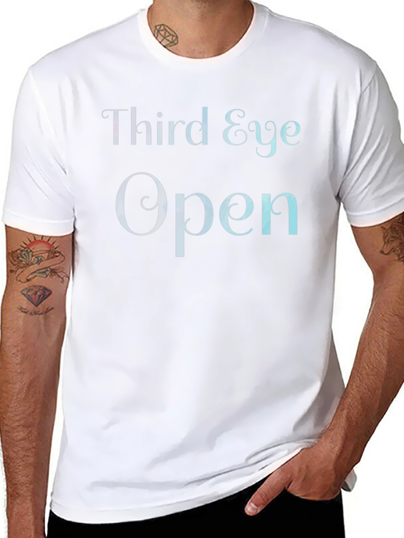 Third Eye Open Black Graphic T-Shirt