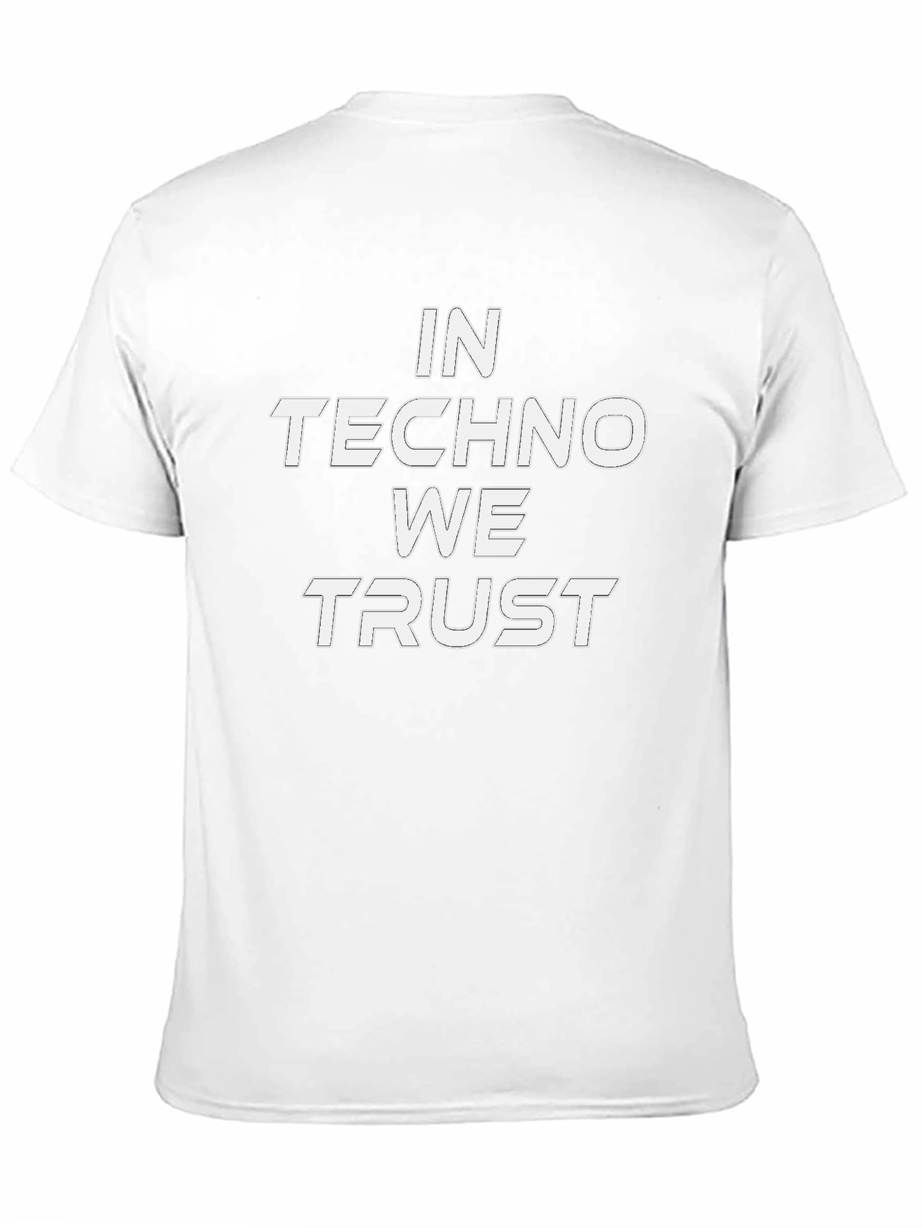 In Techno We Trust Black T-Shirt