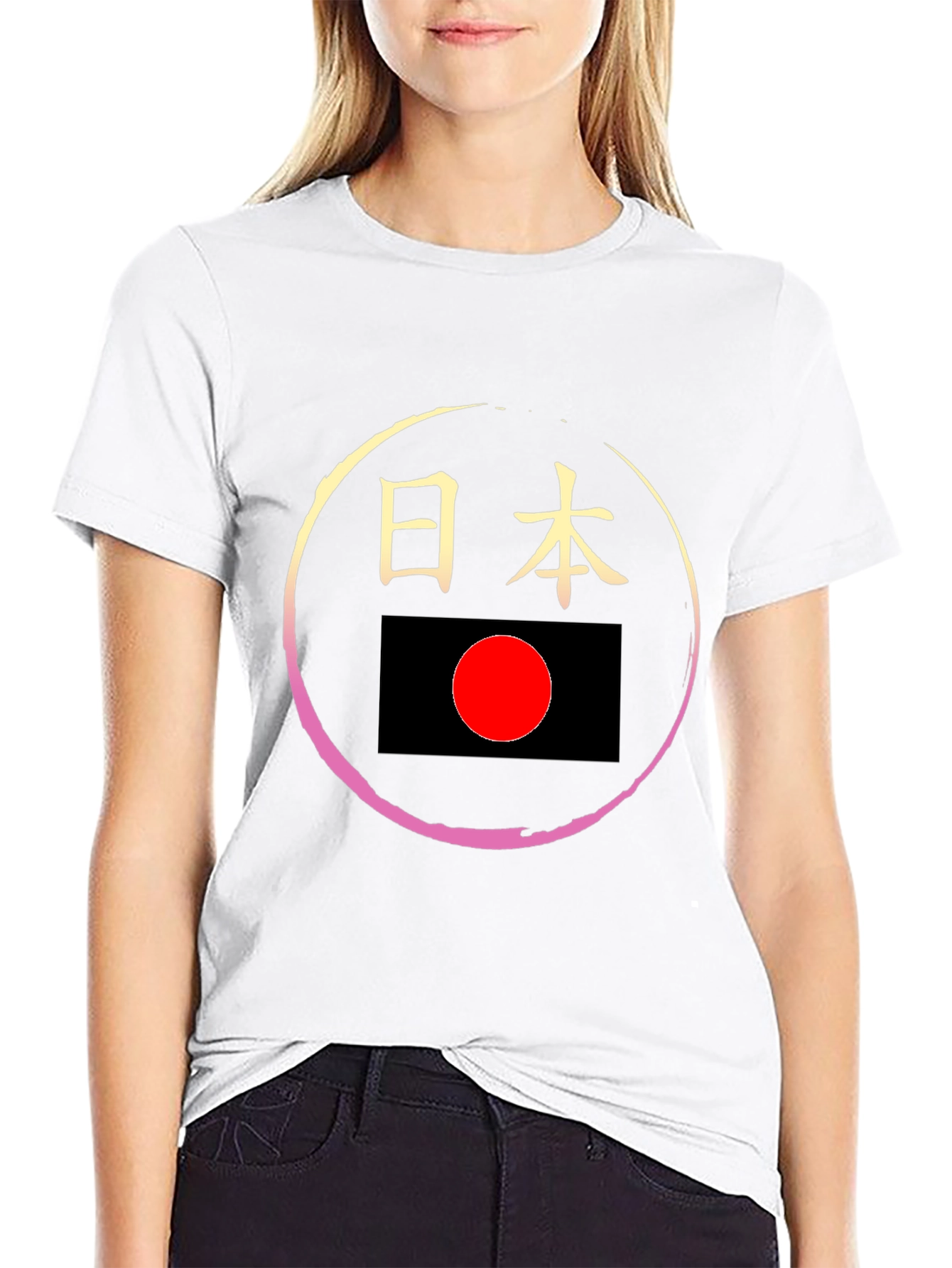 Japan Flag Inspired Graphic Tee
