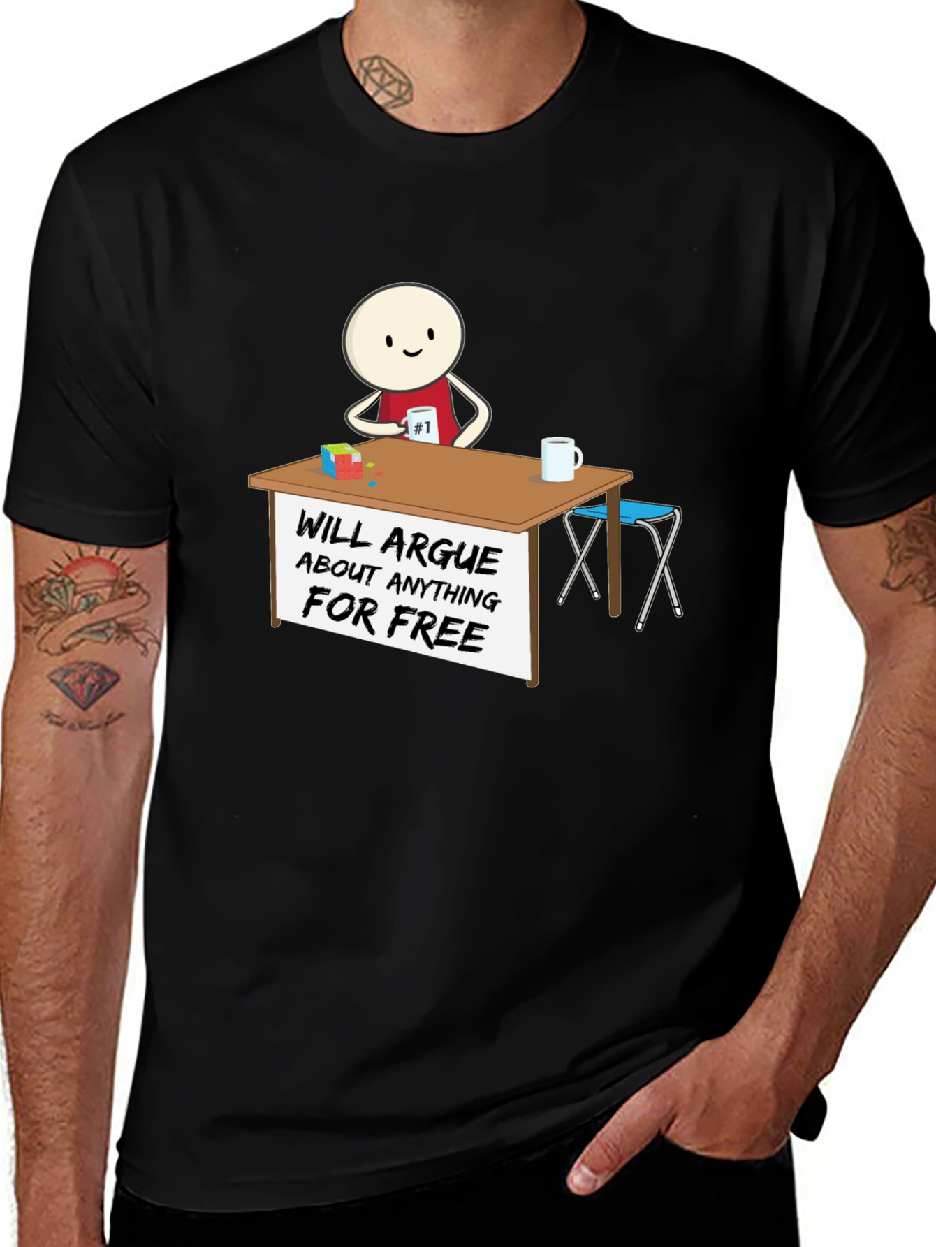 Arguing T-Shirt: Funny Cartoon Graphic Tee