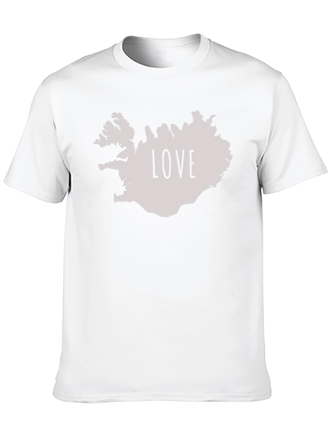 Iceland Love Graphic Tee - Black Casual Shirt