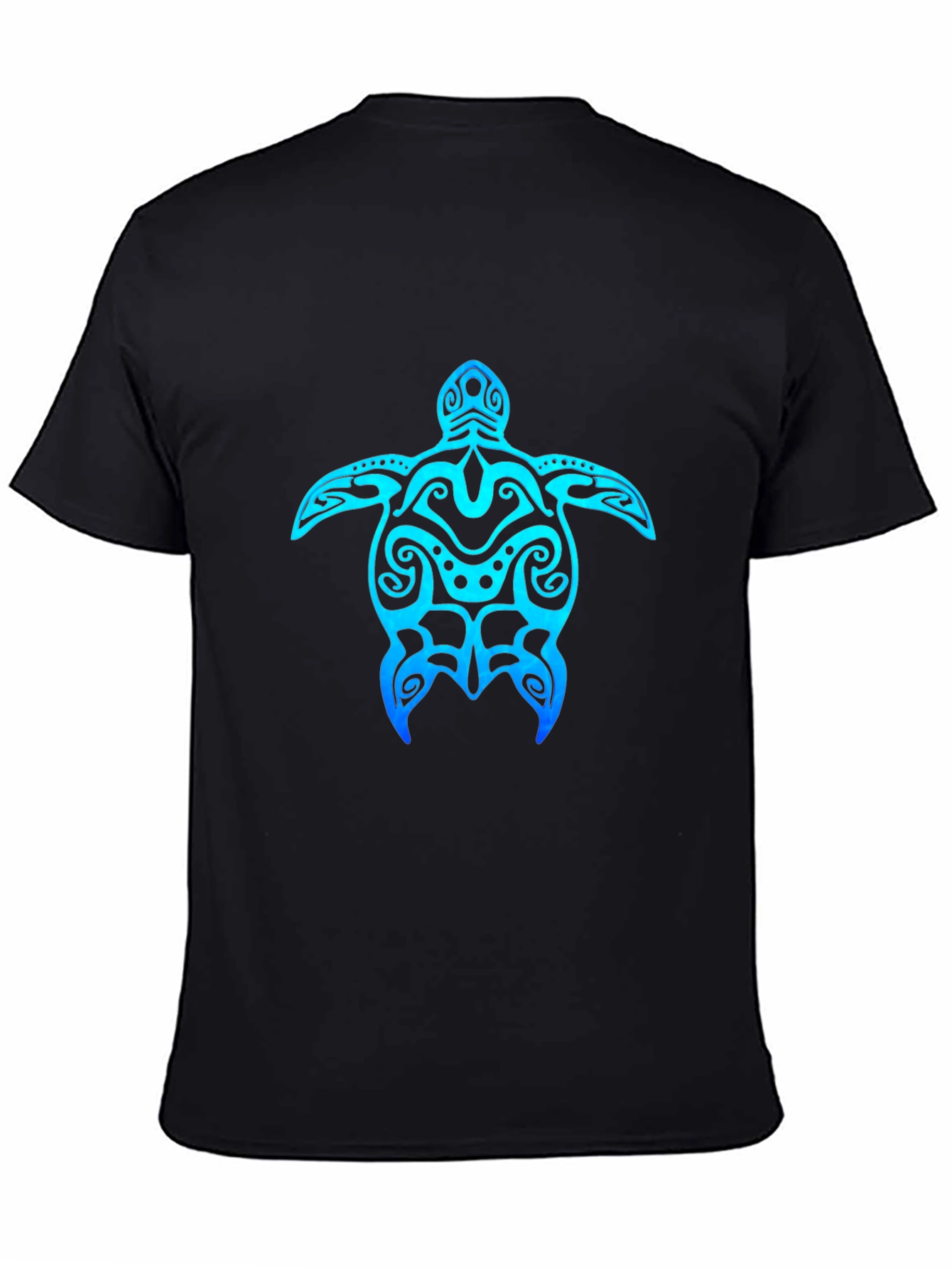 Tribal Turtle Graphic Tee - Black