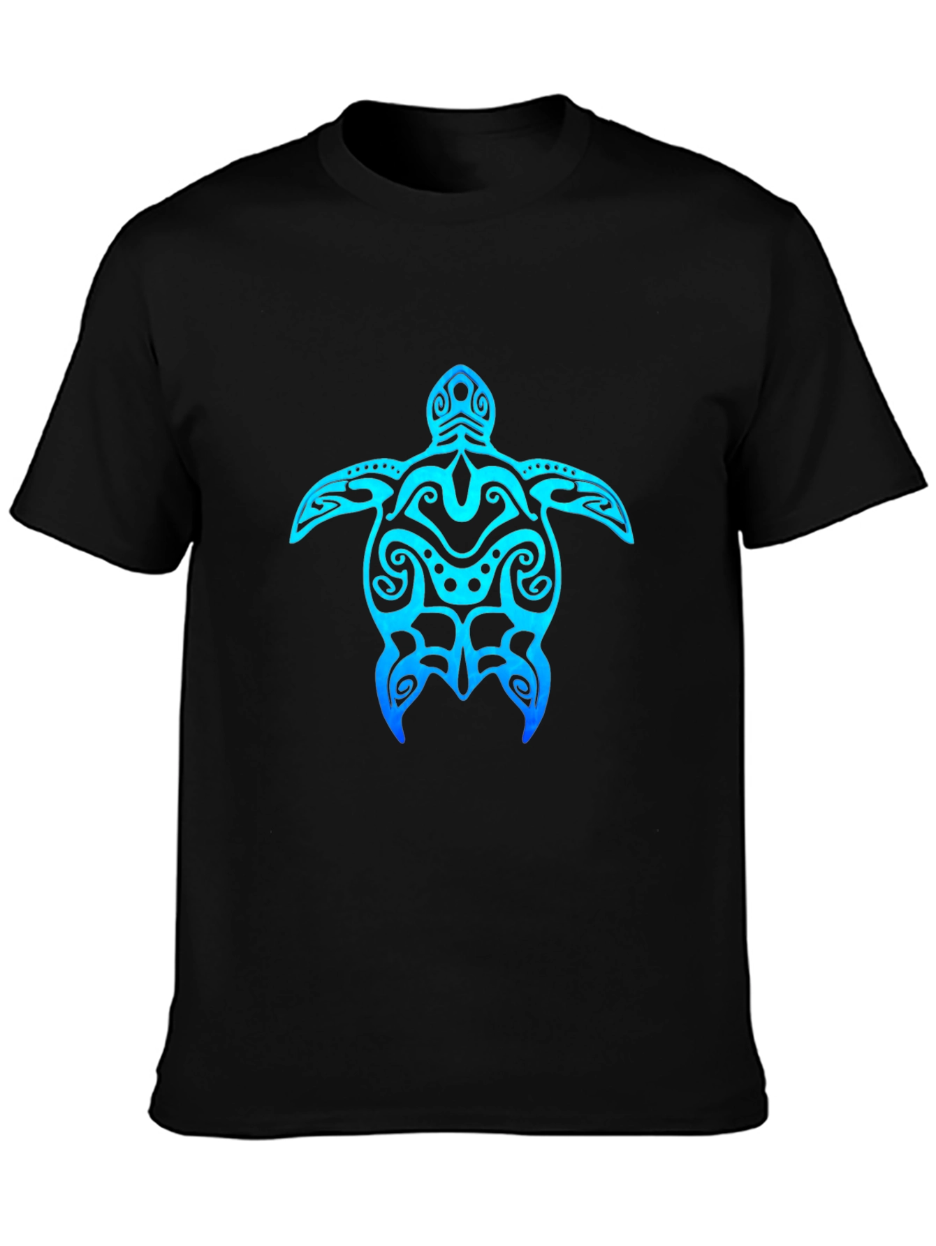 Tribal Turtle Graphic Tee - Black