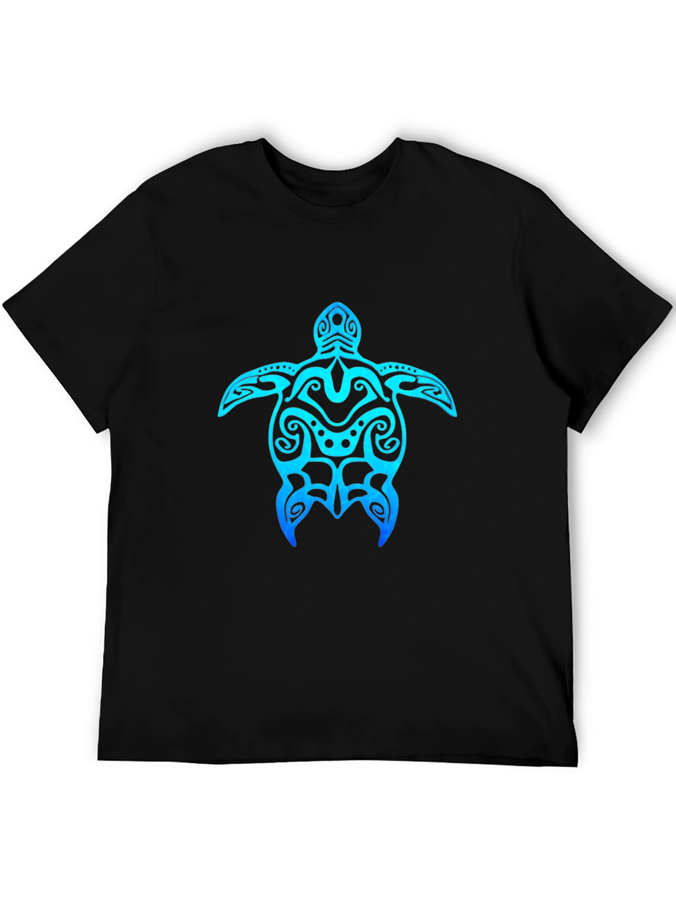 Tribal Turtle Graphic Tee - Black