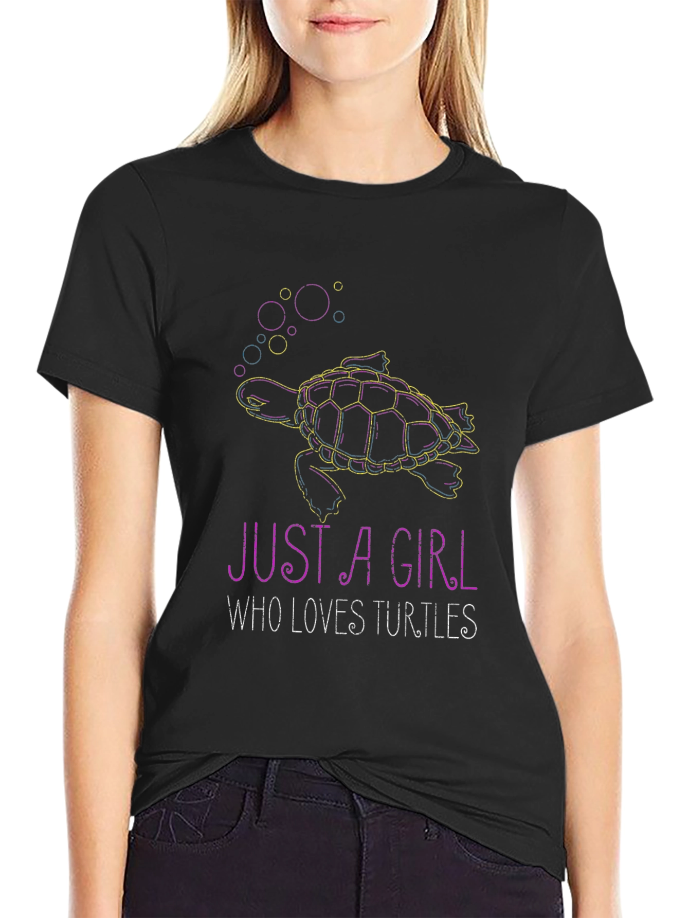 Just a Girl Who Loves Turtles T-Shirt