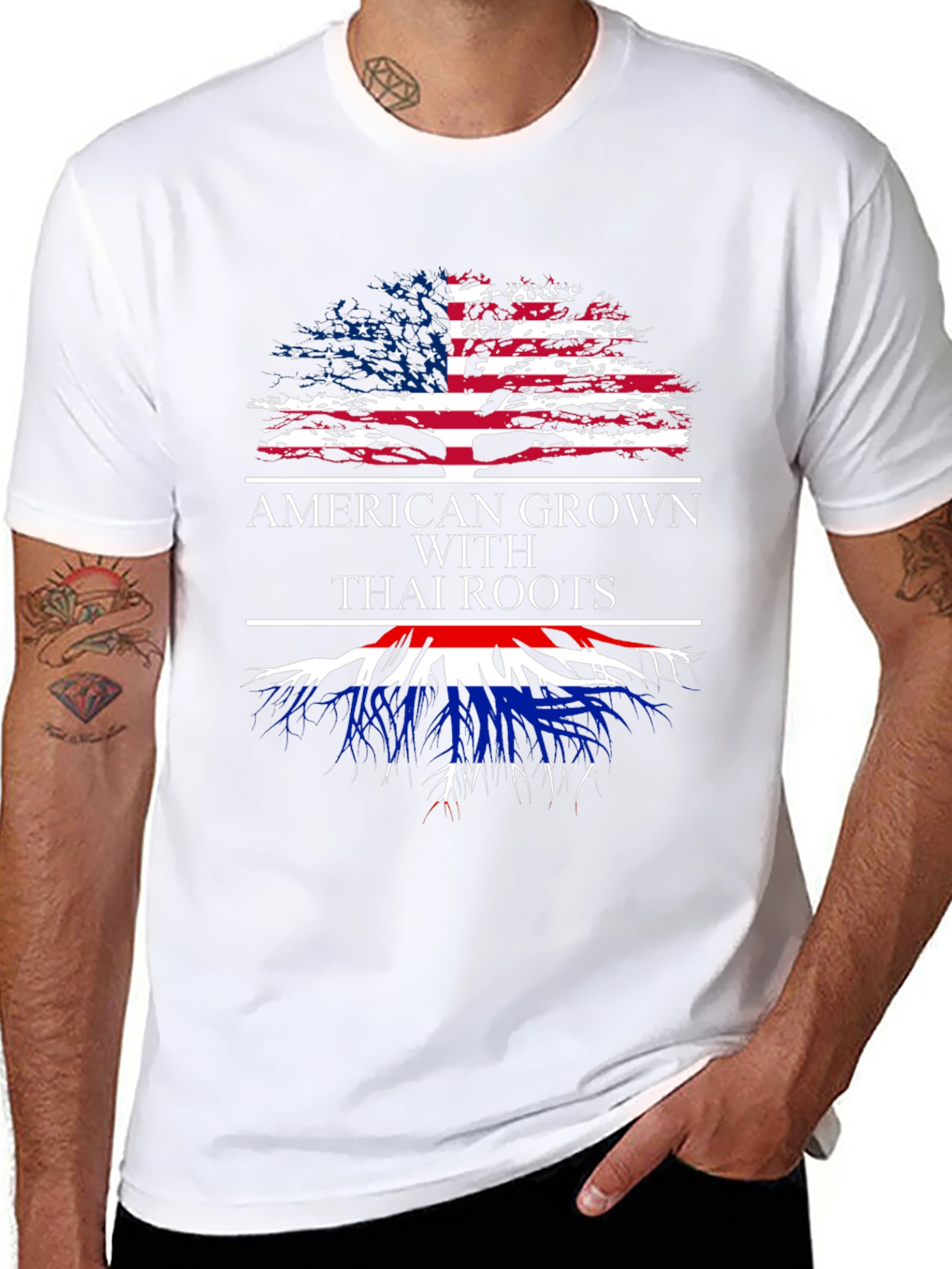 American Grown with Thai Roots T-Shirt