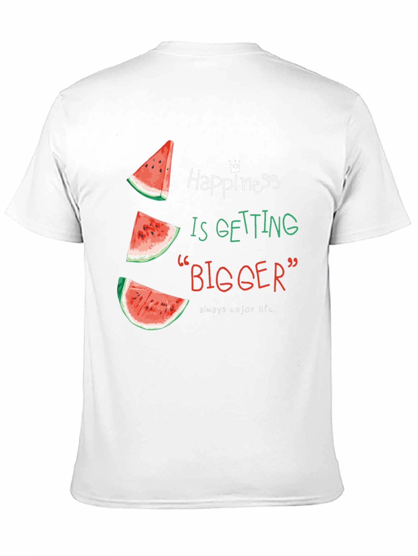 Happiness Getting Bigger Watermelon T-Shirt