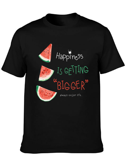 Happiness Getting Bigger Watermelon T-Shirt