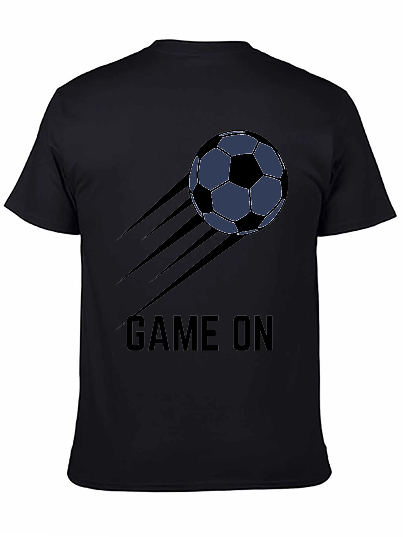 Game On Soccer Ball T-Shirt - Black