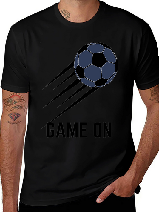 Game On Soccer Ball T-Shirt - Black