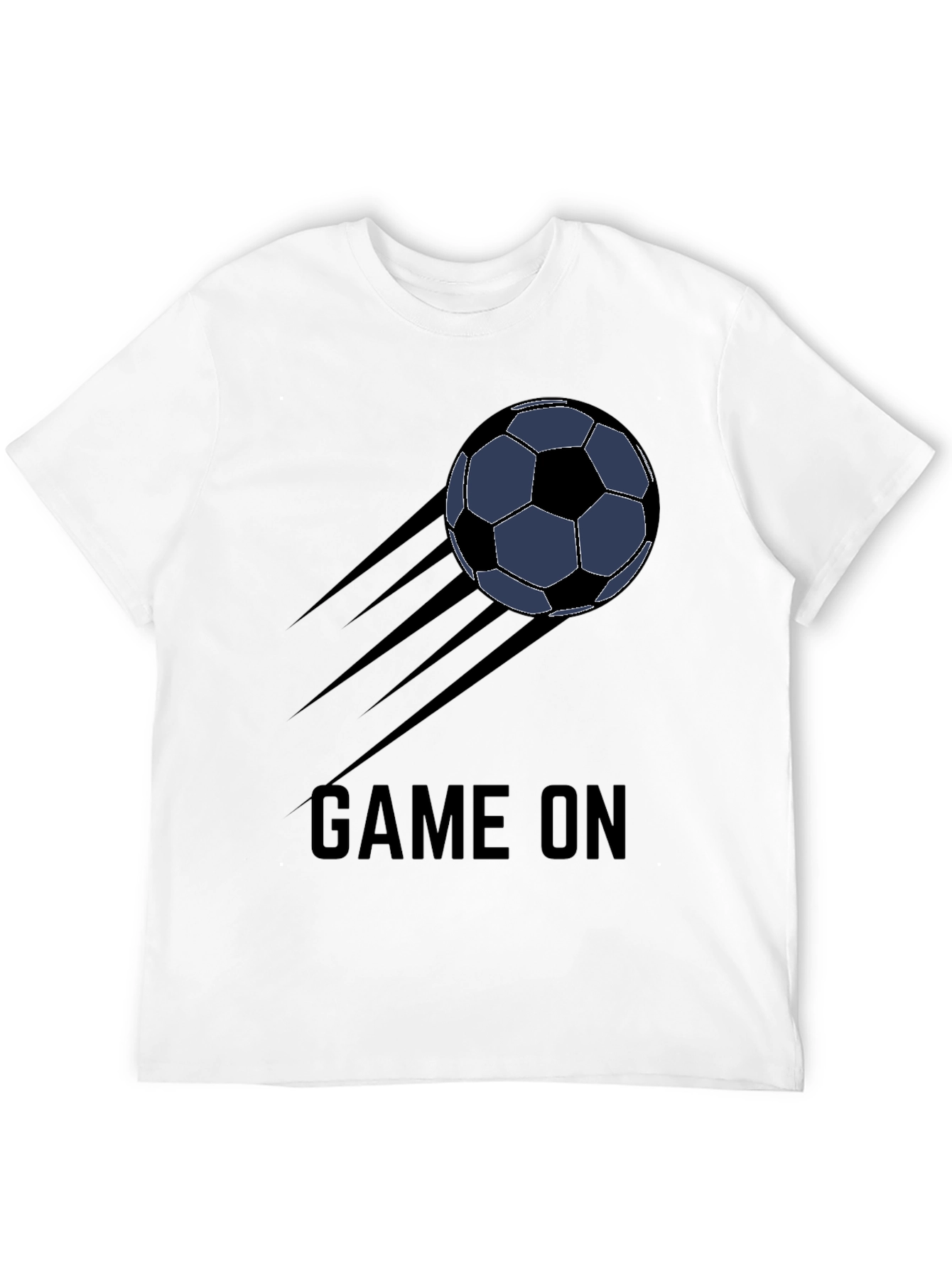 Game On Soccer Ball T-Shirt - Black