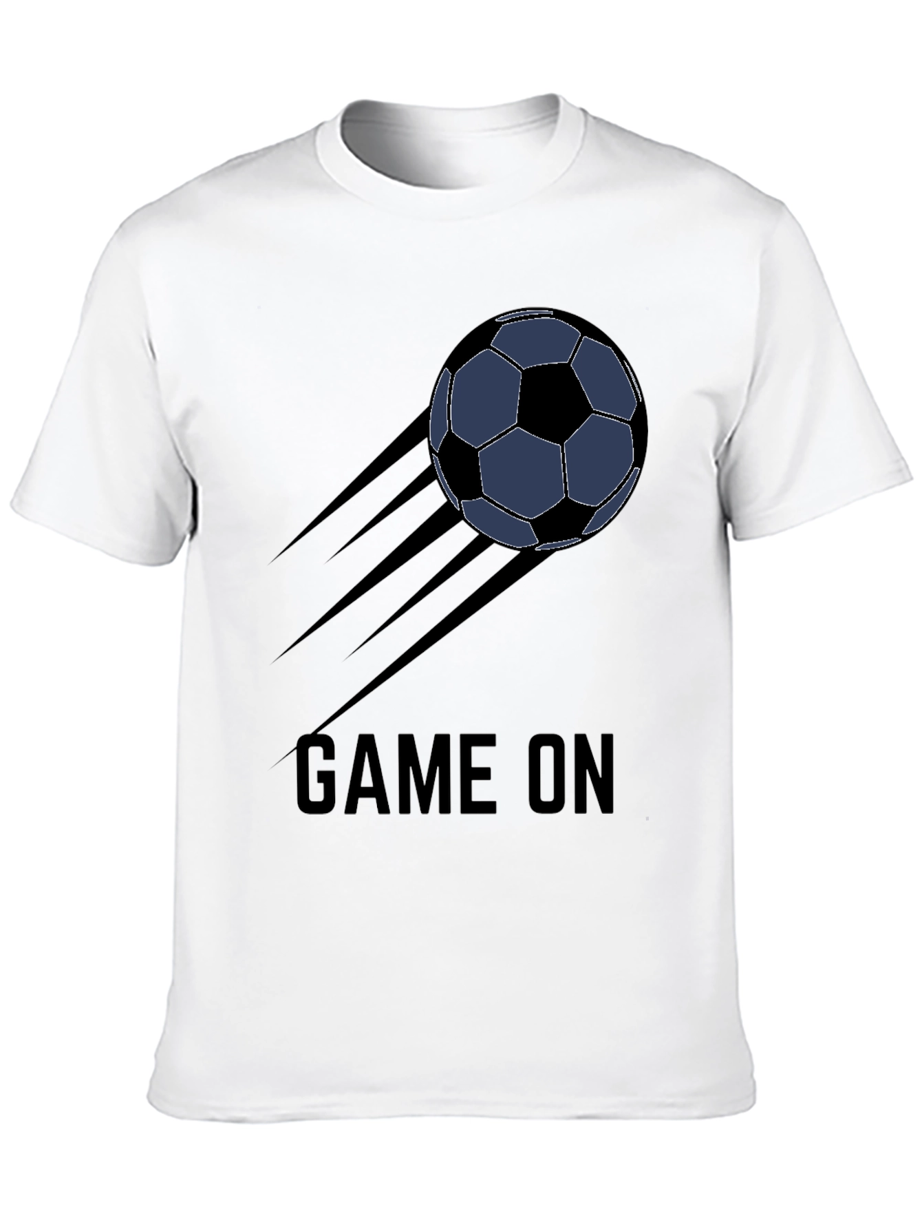 Game On Soccer Ball T-Shirt - Black