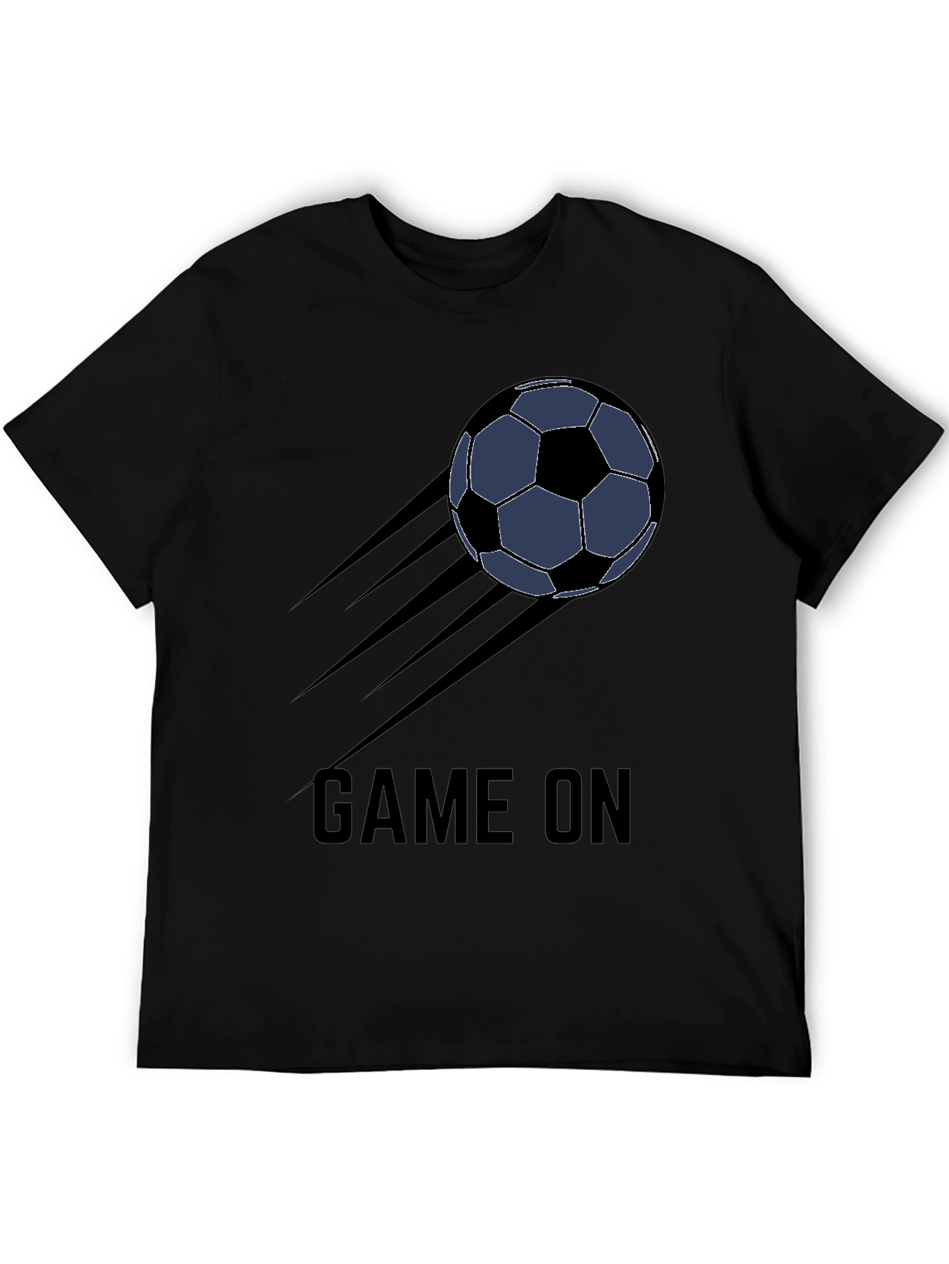 Game On Soccer Ball T-Shirt - Black