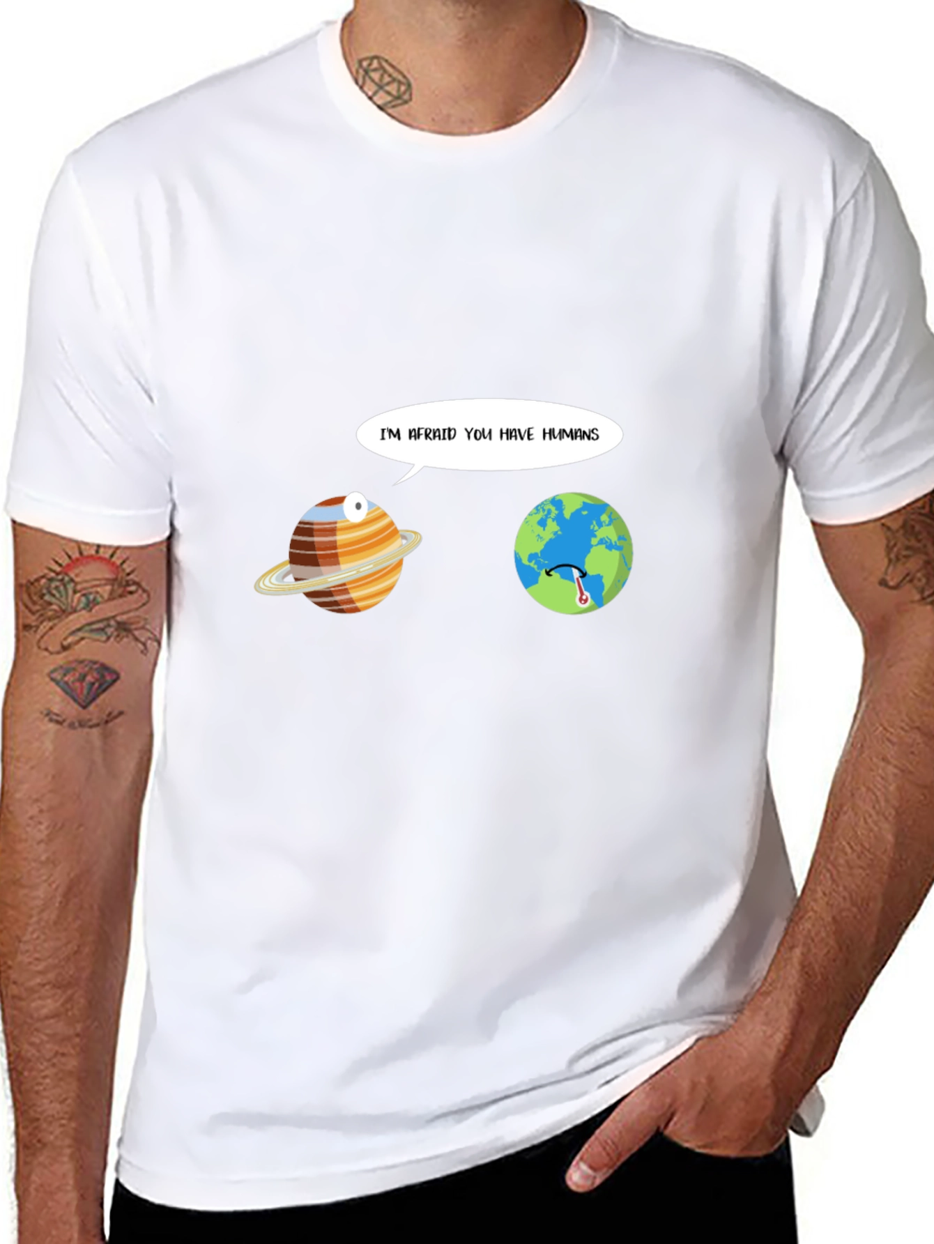Funny Im Afraid You Have Humans Graphic T-Shirt