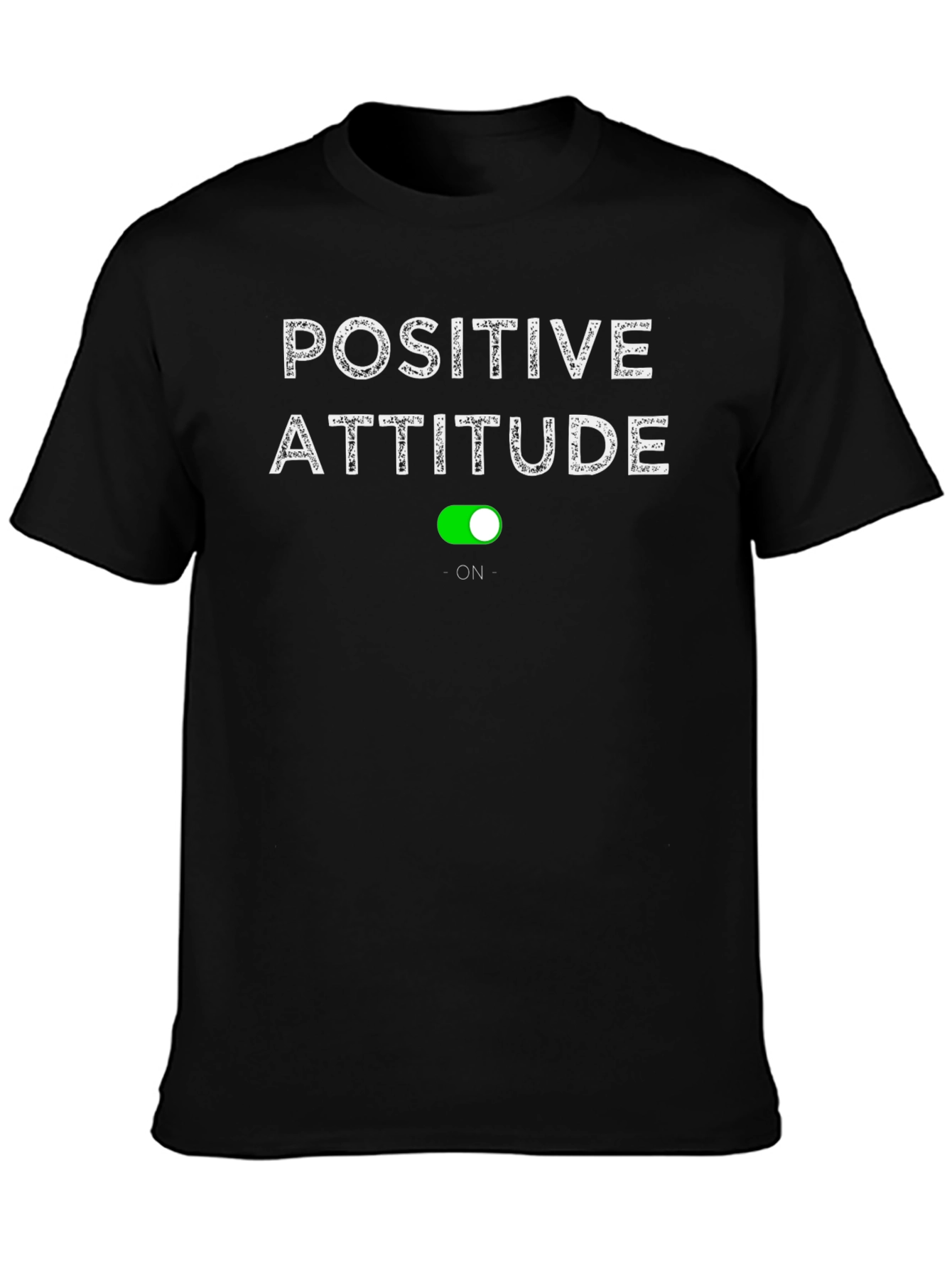 Positive Attitude On T-Shirt - Black