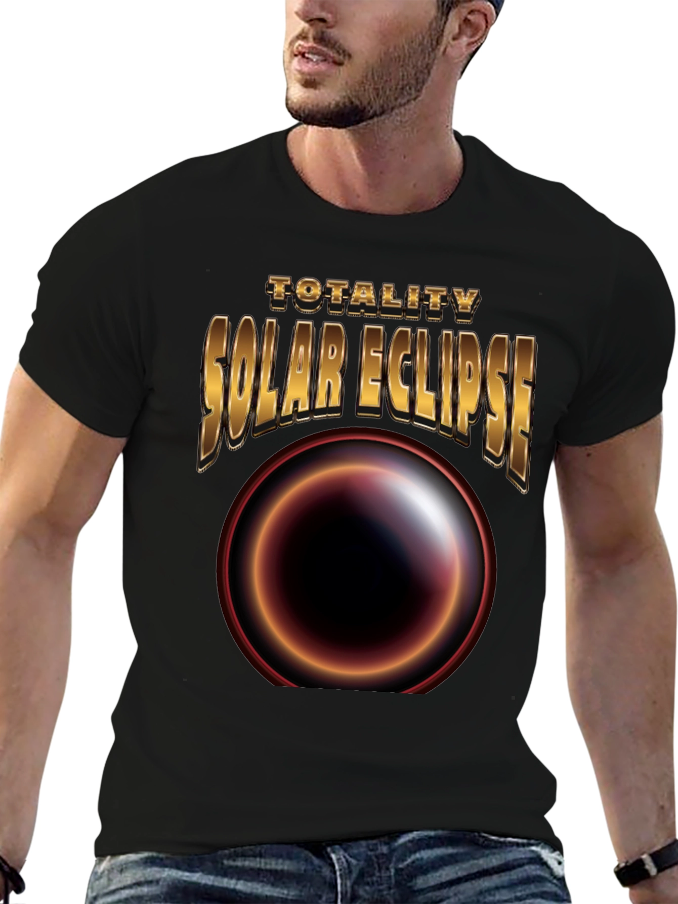Total Solar Eclipse Graphic Tee - Black T-Shirt