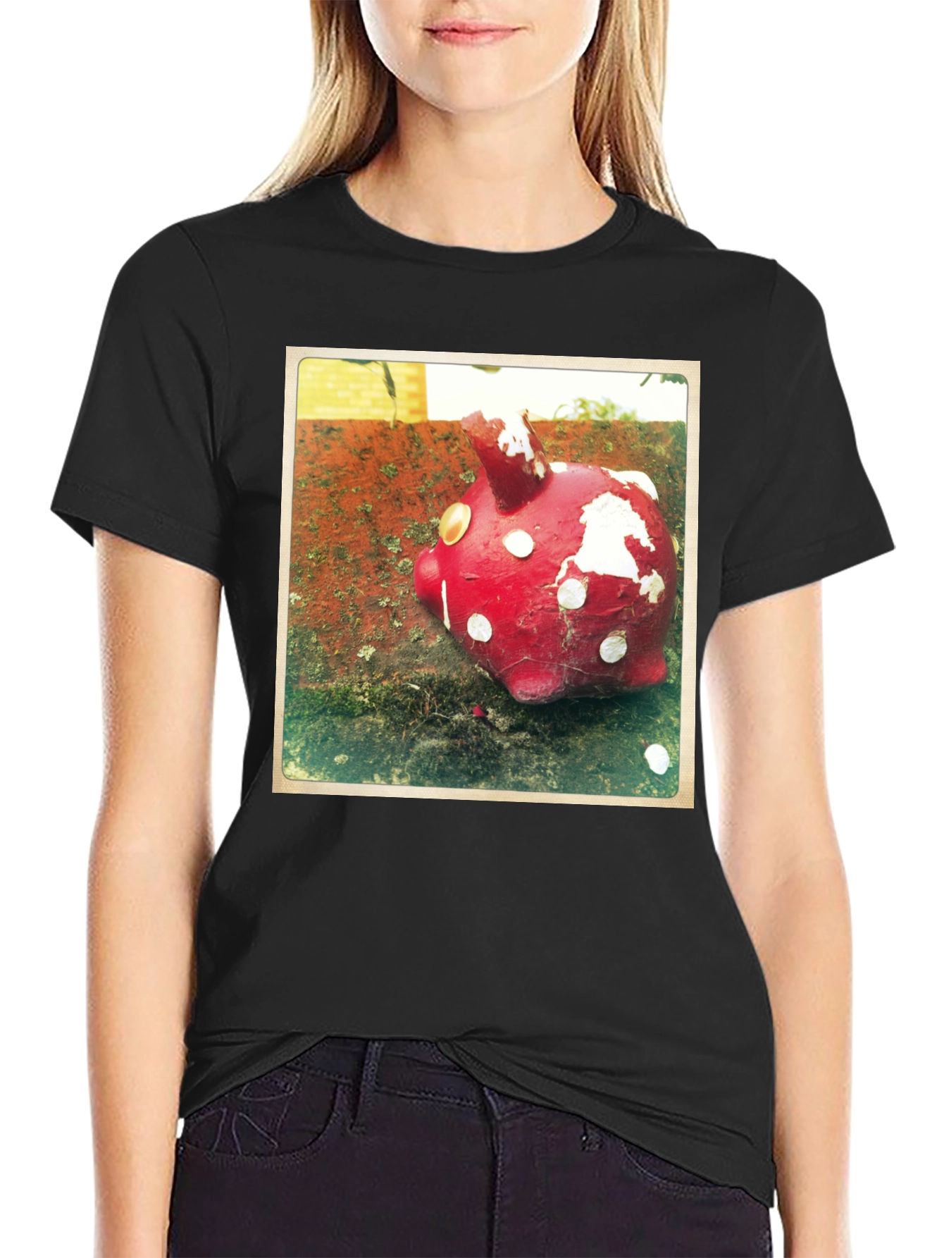 Unique Red Piggy Bank T-Shirt