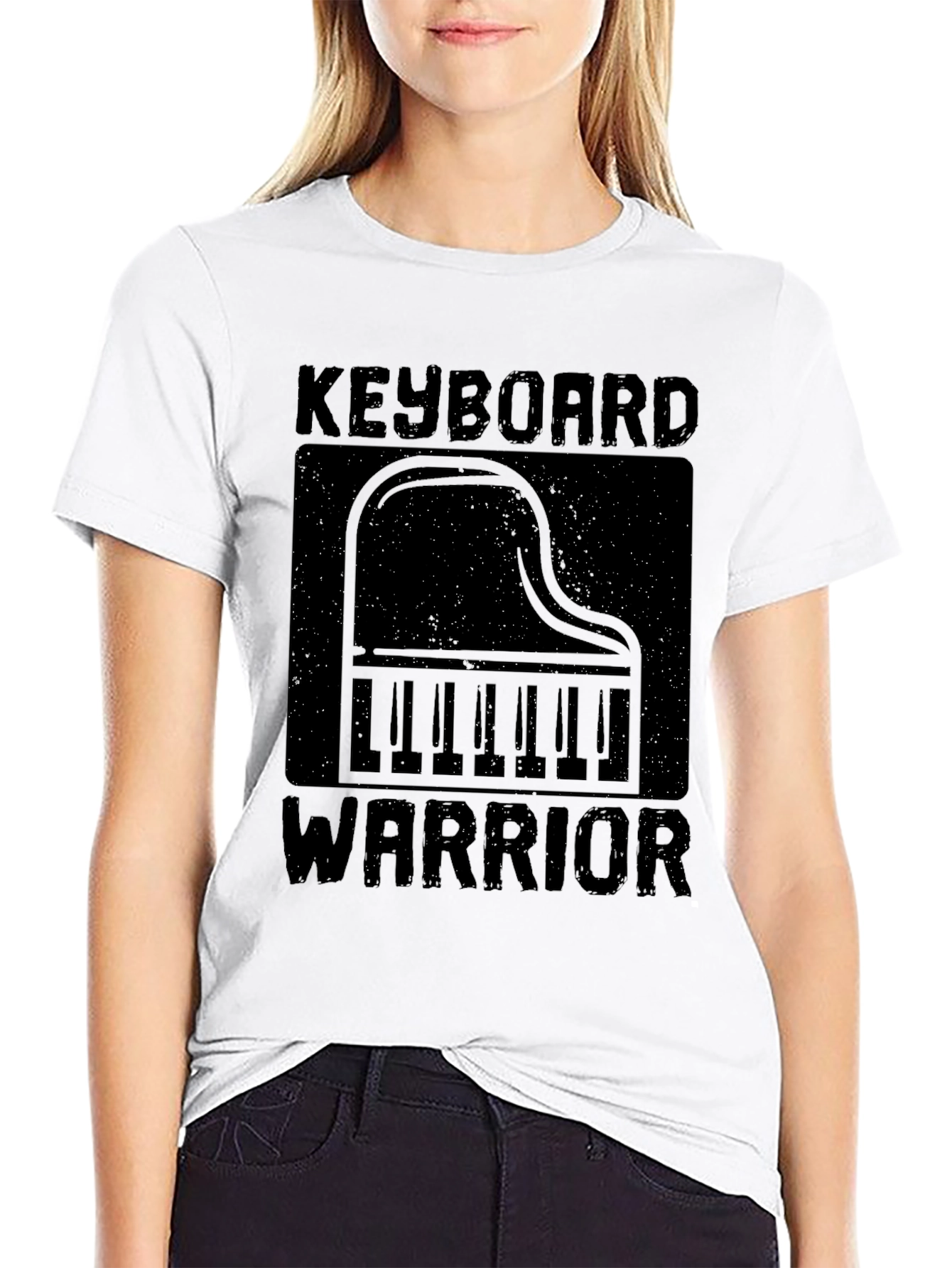 Keyboard Warrior Graphic Tee - Black