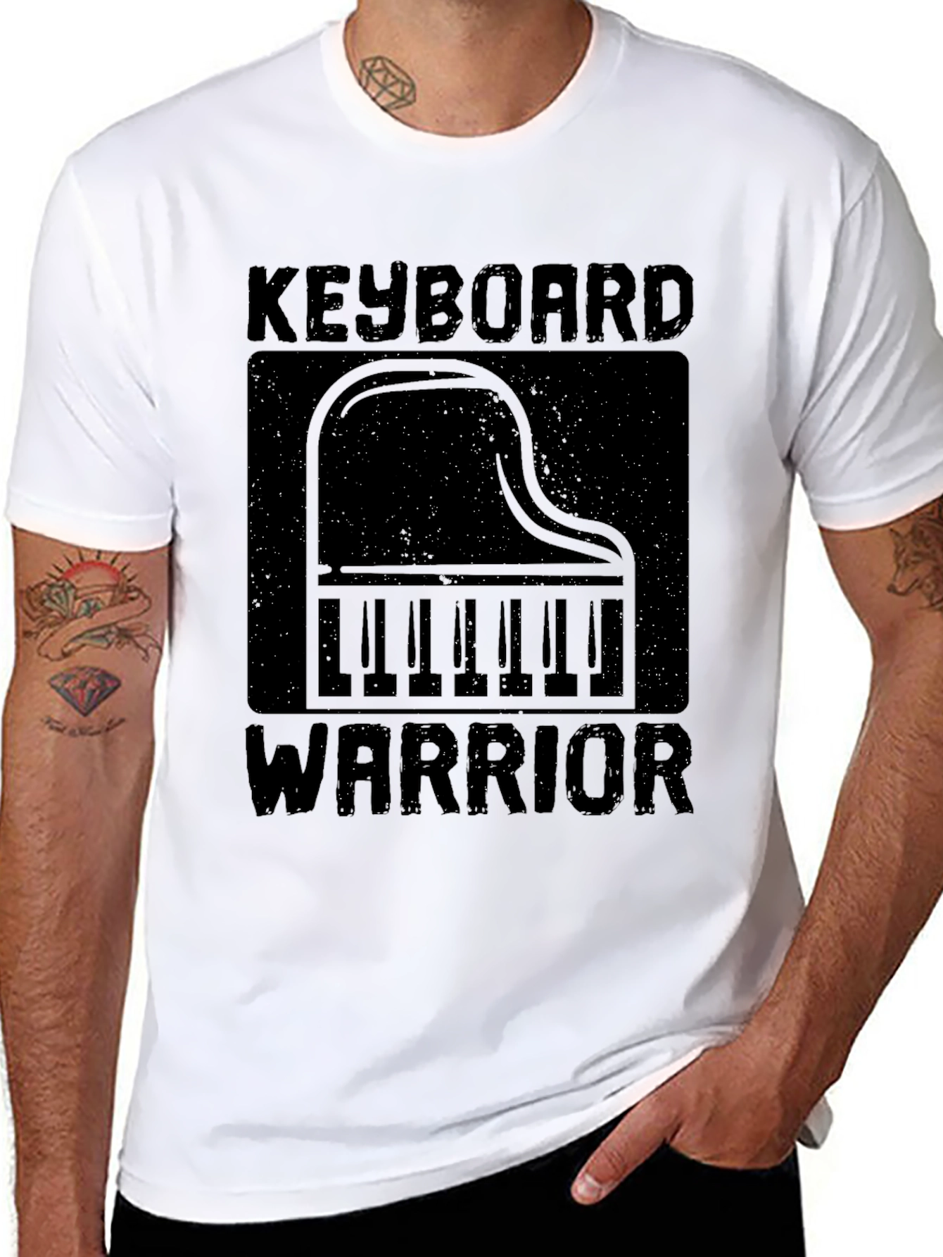 Keyboard Warrior Graphic Tee - Black
