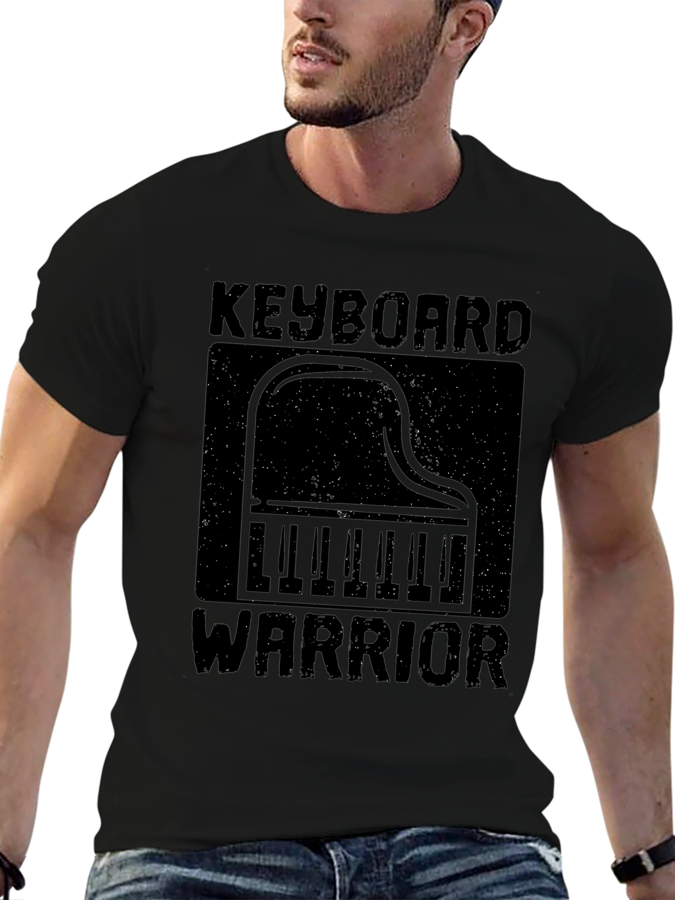 Keyboard Warrior Graphic Tee - Black