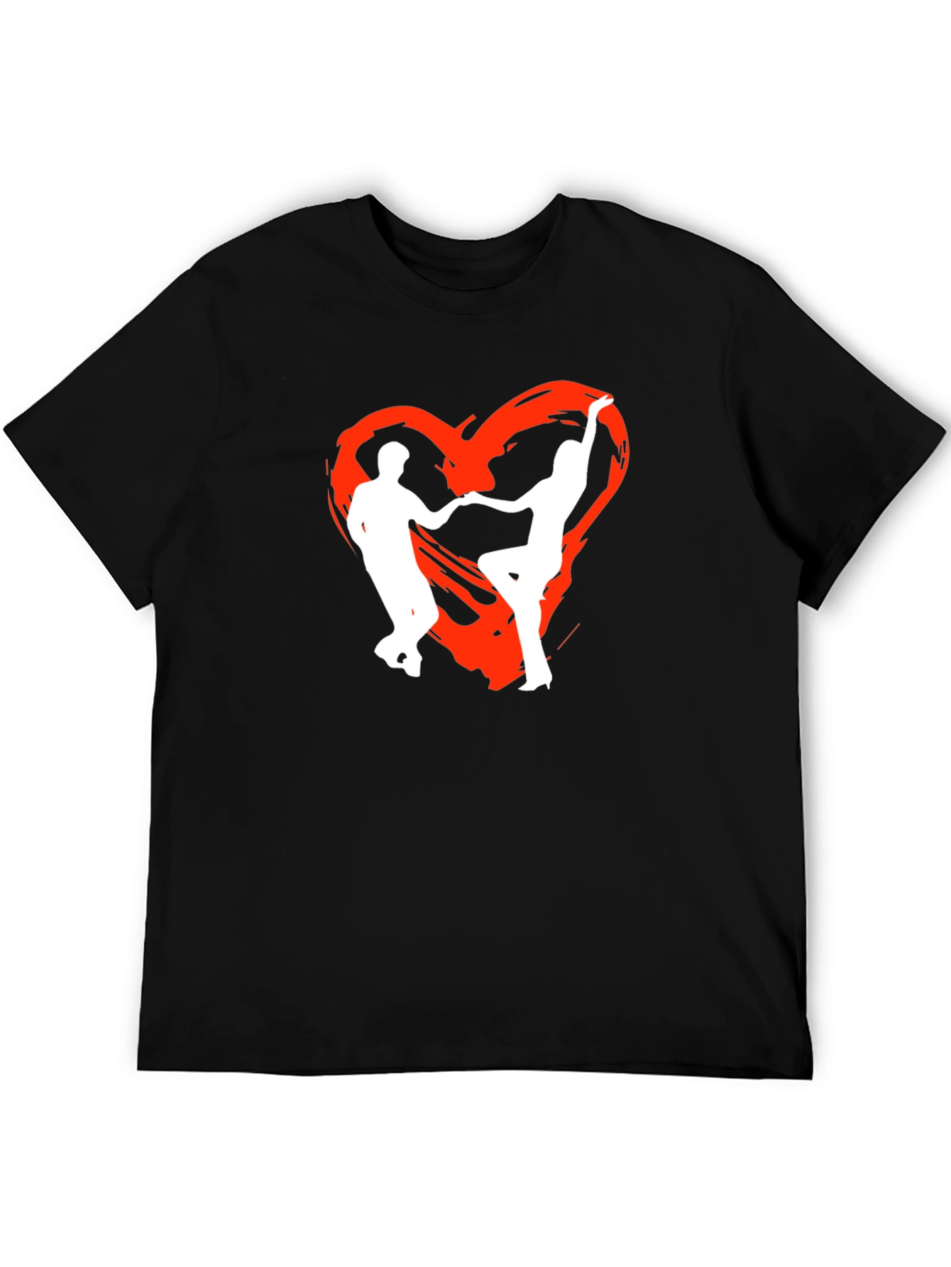 Dancing Heart Tee - Black Graphic T-Shirt