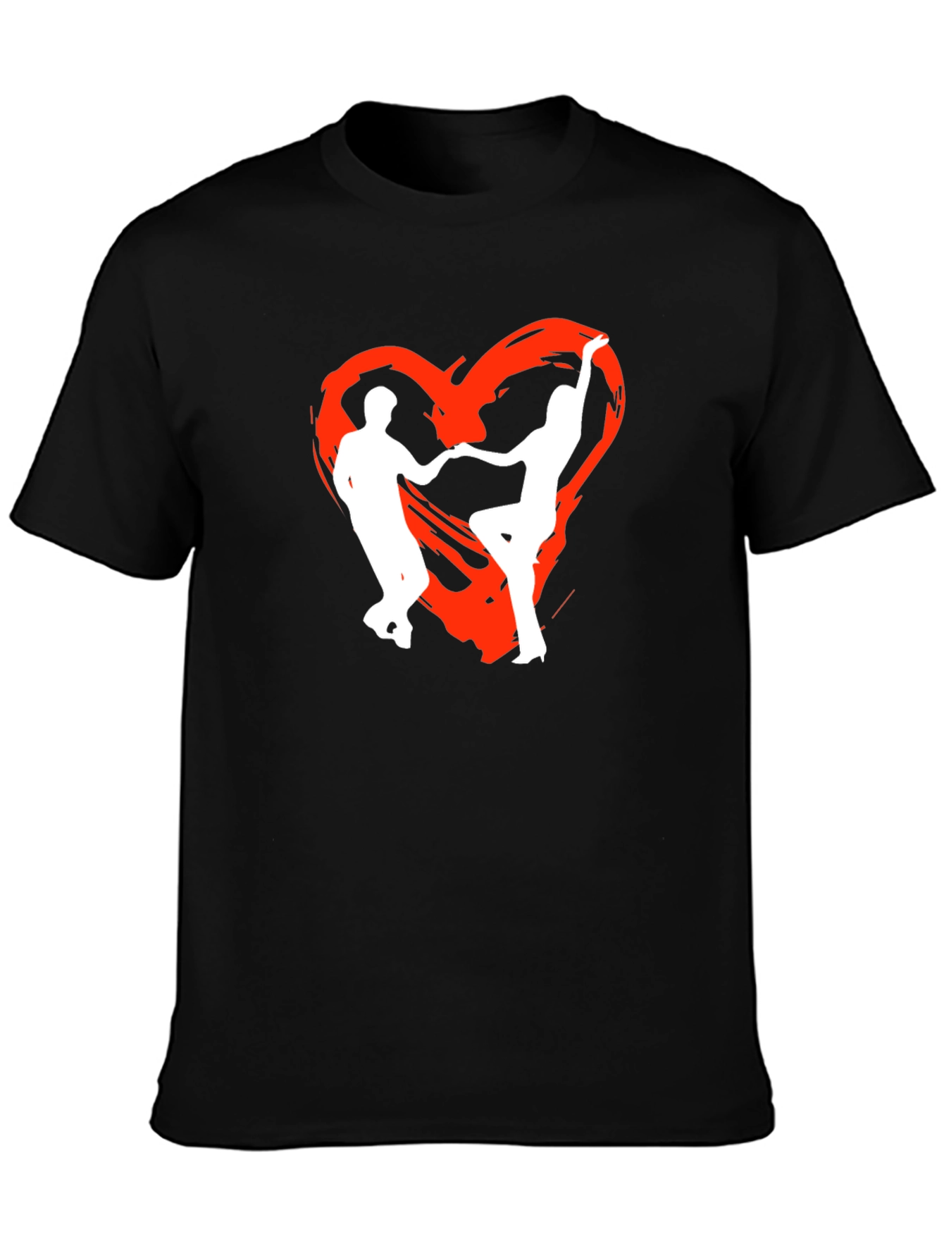Dancing Heart Tee - Black Graphic T-Shirt