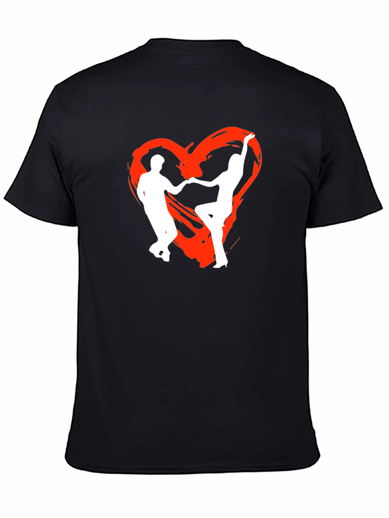 Dancing Heart Tee - Black Graphic T-Shirt