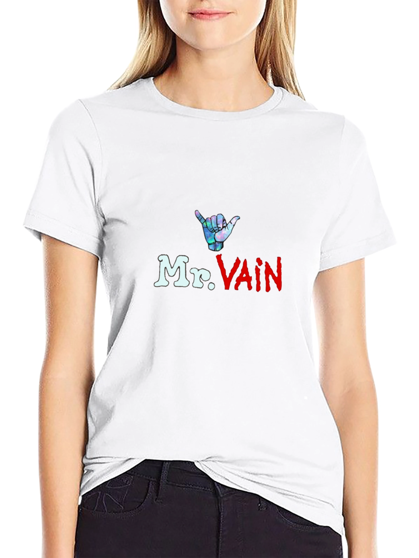 Mr. Vain T-Shirt - Shaka Hand Graphic
