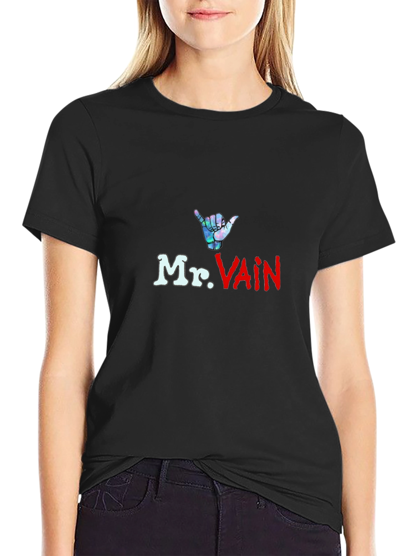 Mr. Vain T-Shirt - Shaka Hand Graphic