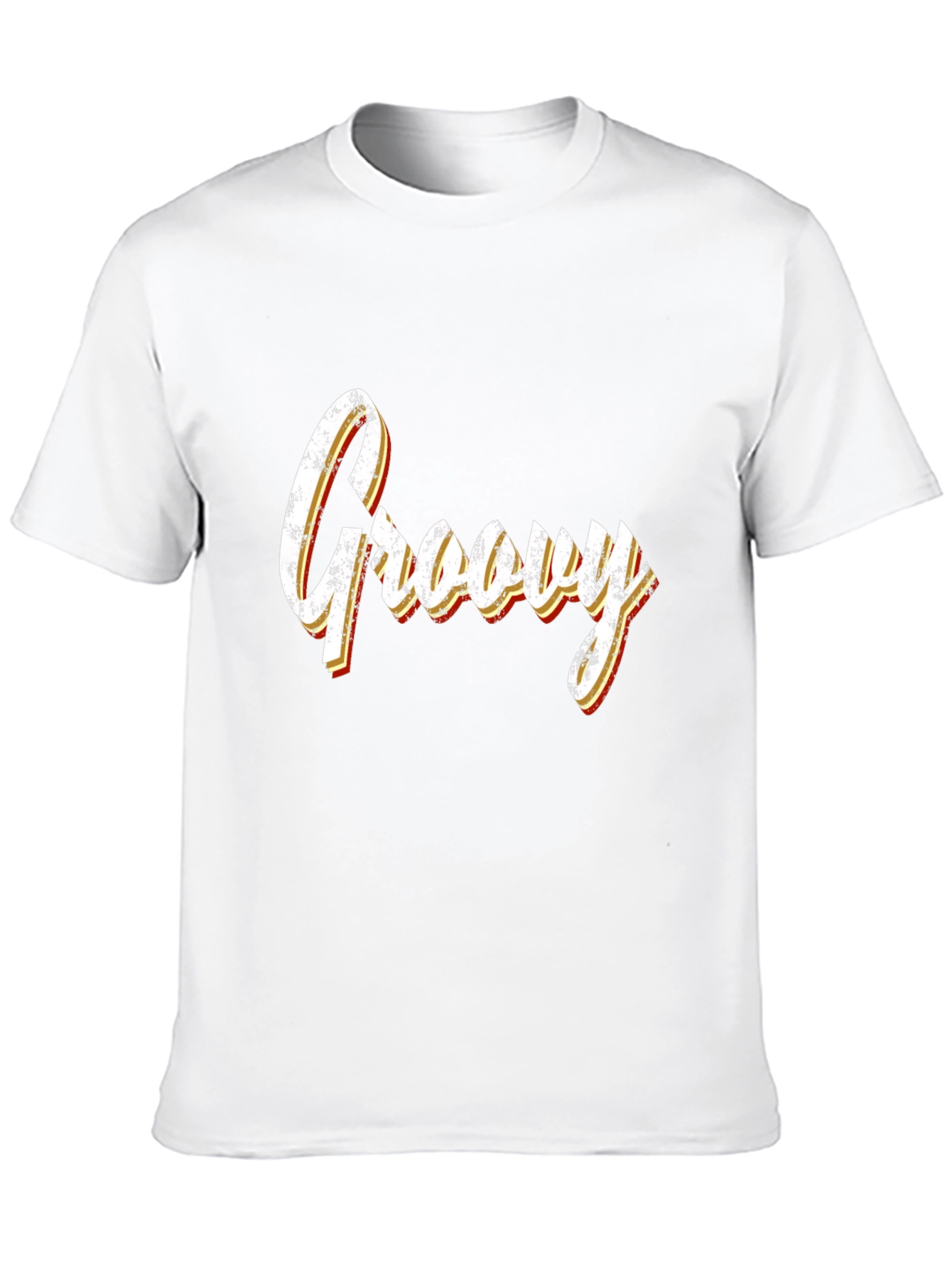 Groovy Retro Style Black T-Shirt