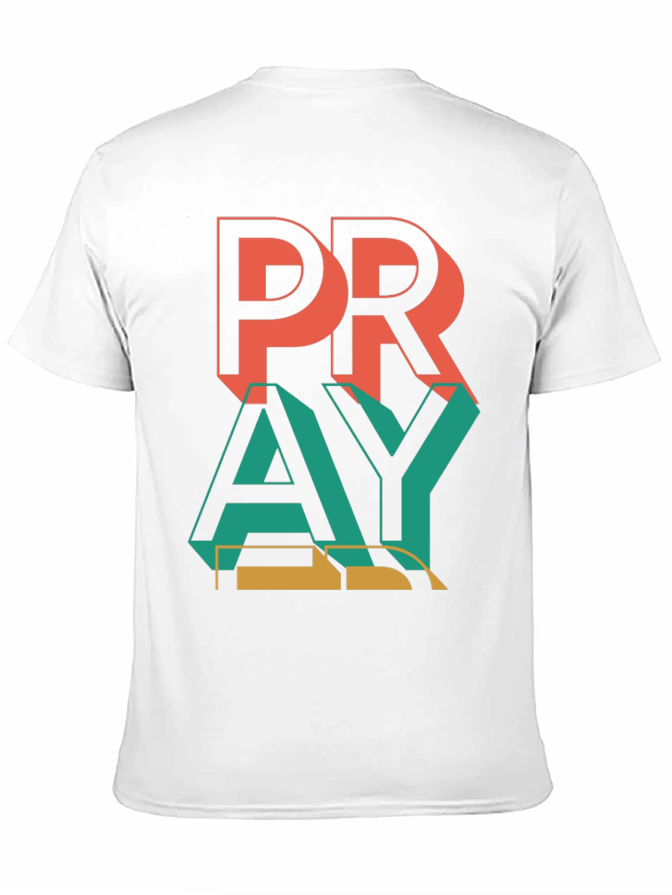 Pray Graphic Print Black T-Shirt